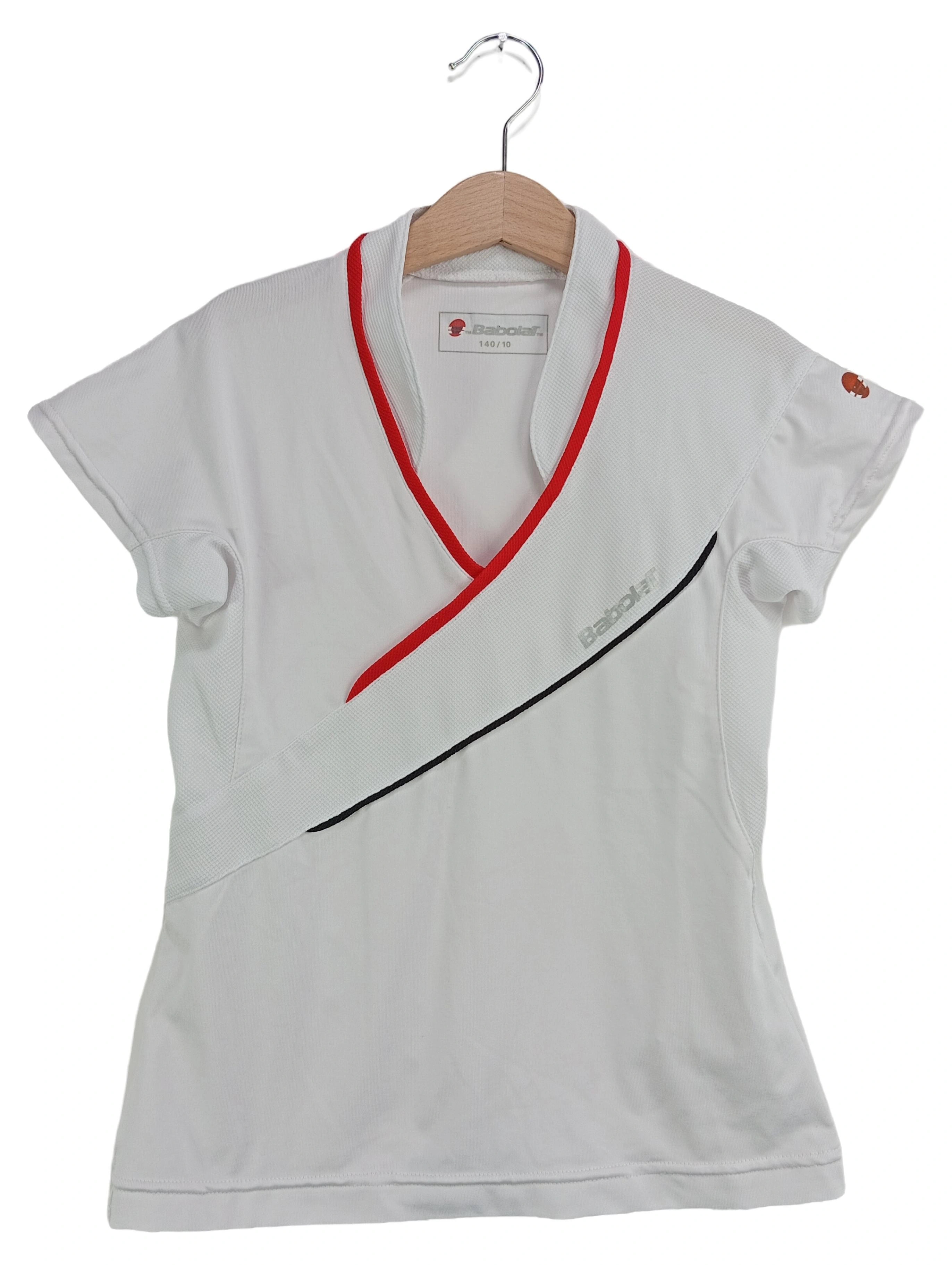 BABOLAT Sport Shirt Kinder Gr. 140 Weiß Tennis T-Shirt 1