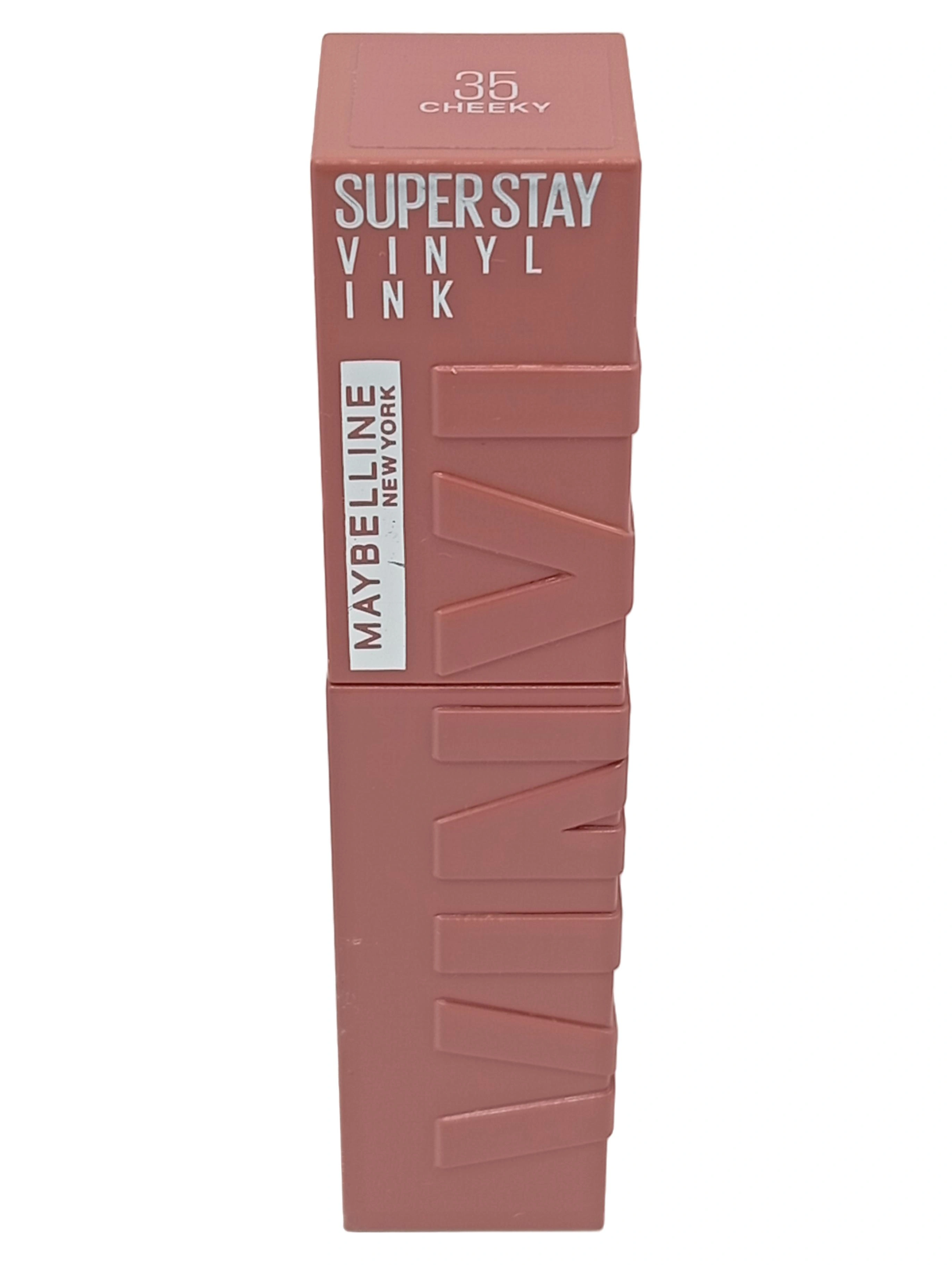 Maybelline Superstay Vinyl Ink Lippenstift 35 Cheeky Damen 1