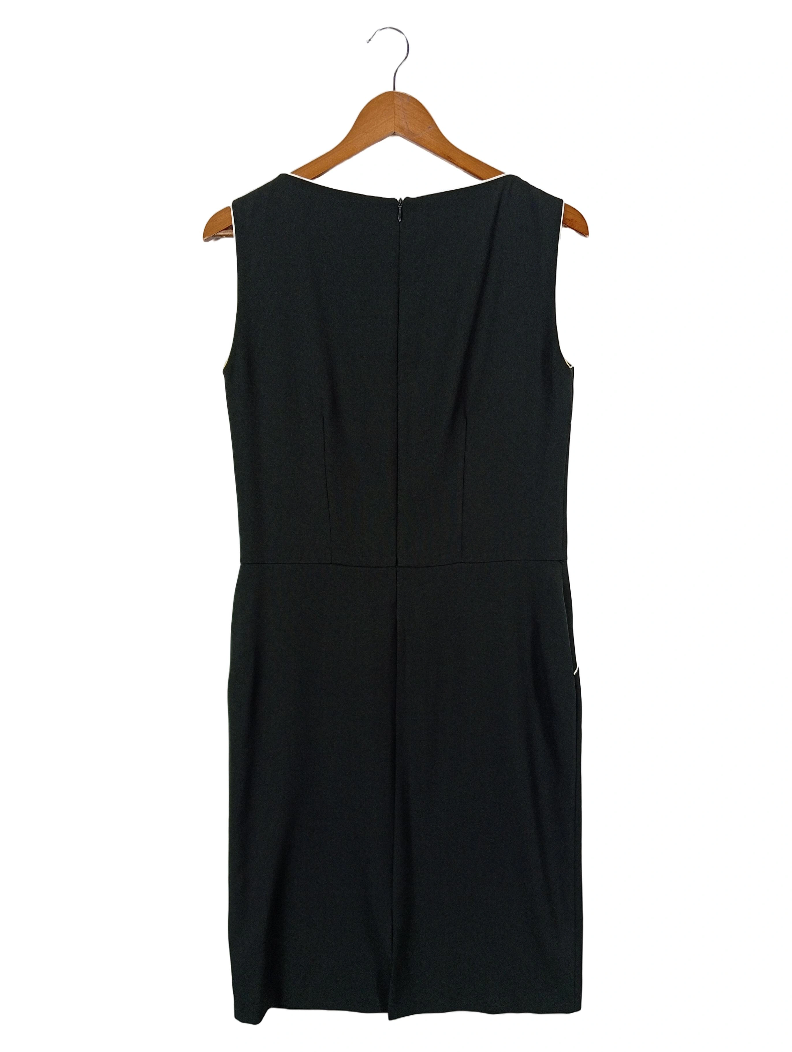 LA ROCHELLE Businesskleid Damen 40/L Schwarz Klassisch Elegant Ärmellos 2