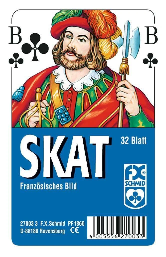 Skat Kartenspiel Französisches Bild 32 Blatt F.X. Schmid Spielkarten 1