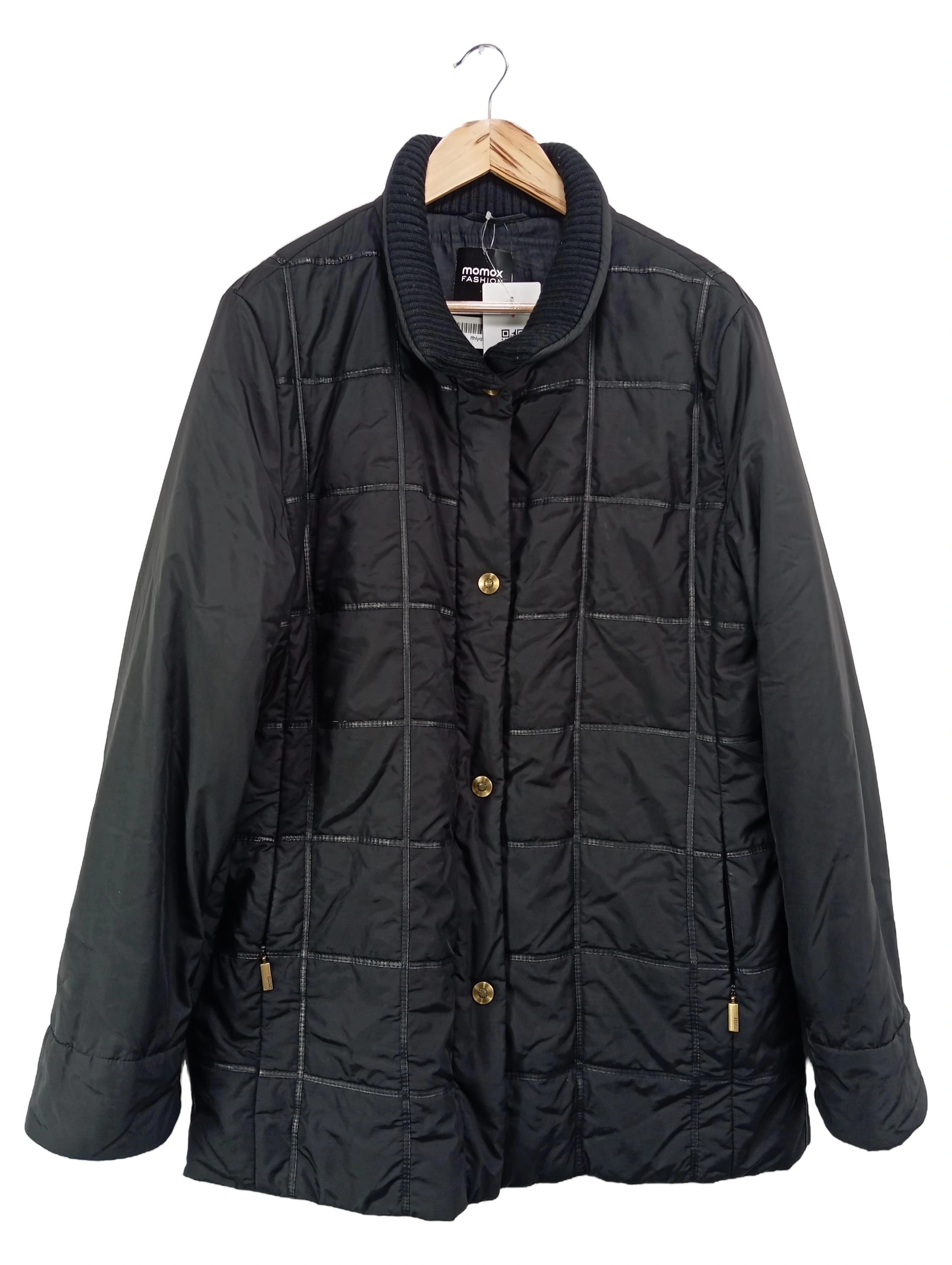 BASLER Damen Steppmantel Gr. 42/L Schwarz Klassisch Elegant 1