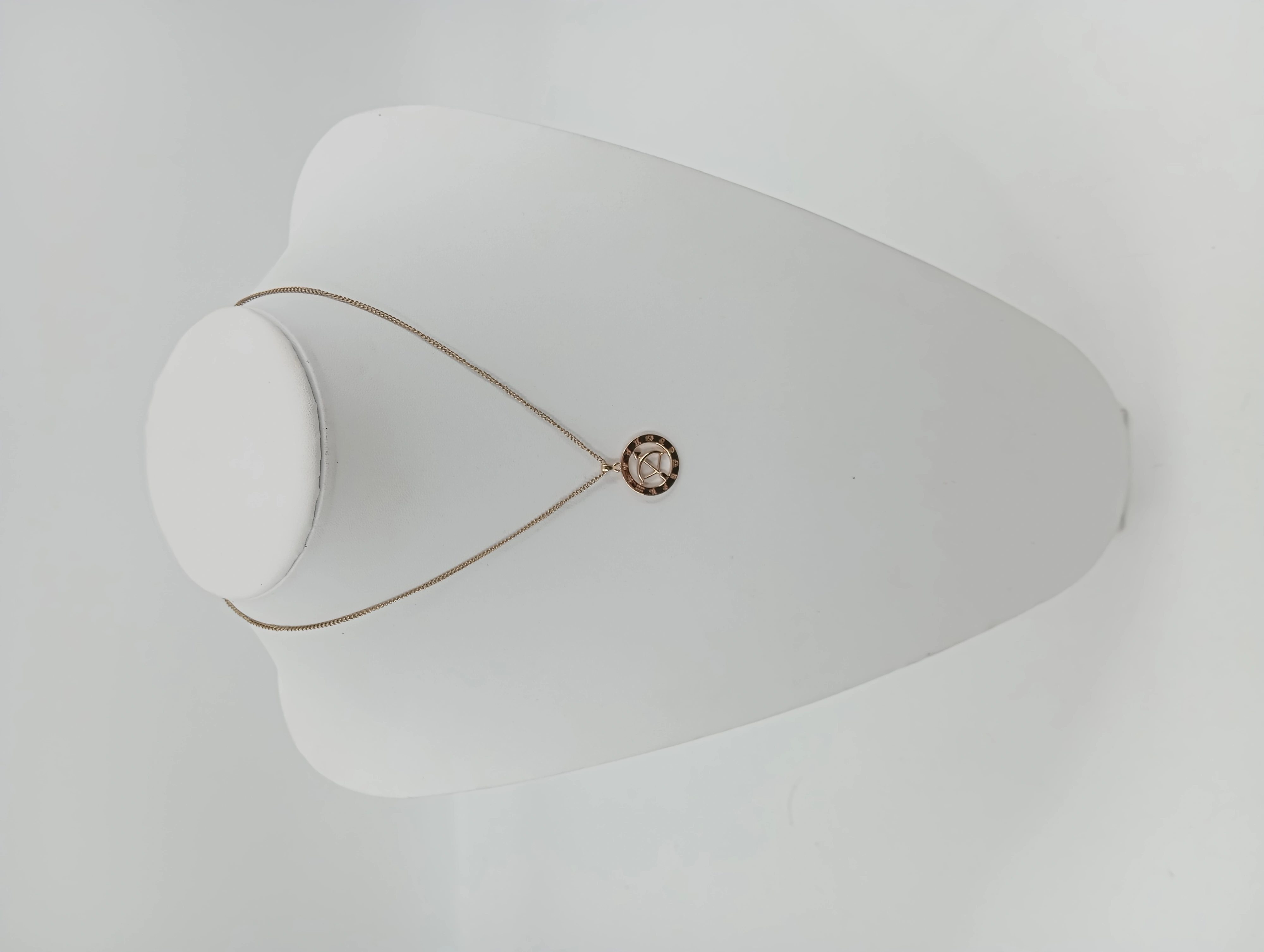 Tosh Damen Halskette mit Anhänger Gold Elegant Klassisch 46cm Kette 2cm Anhänger 1