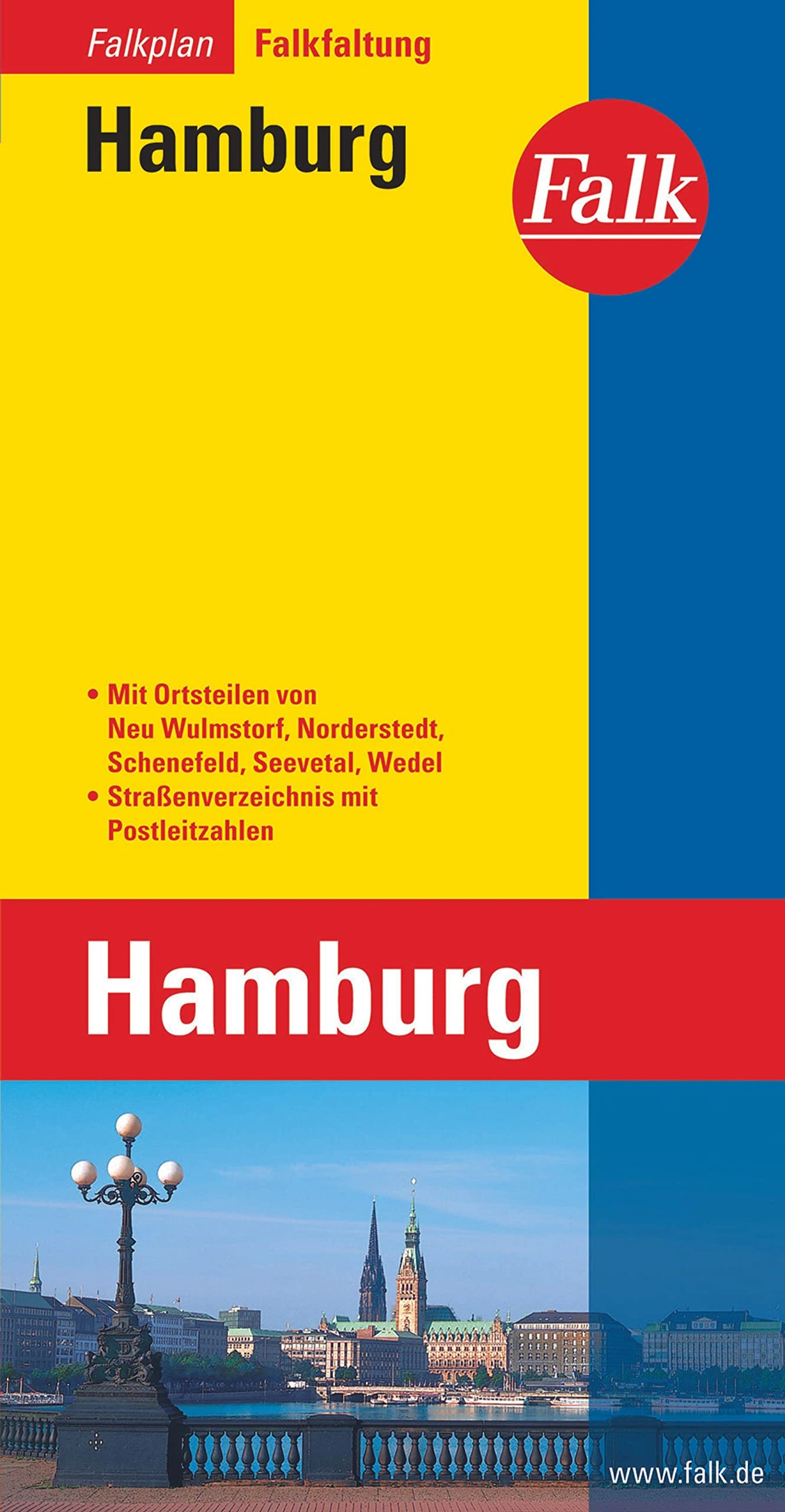 Falkplan Hamburg Landkarte Falkfaltung Straßenverzeichnis FALKE 1