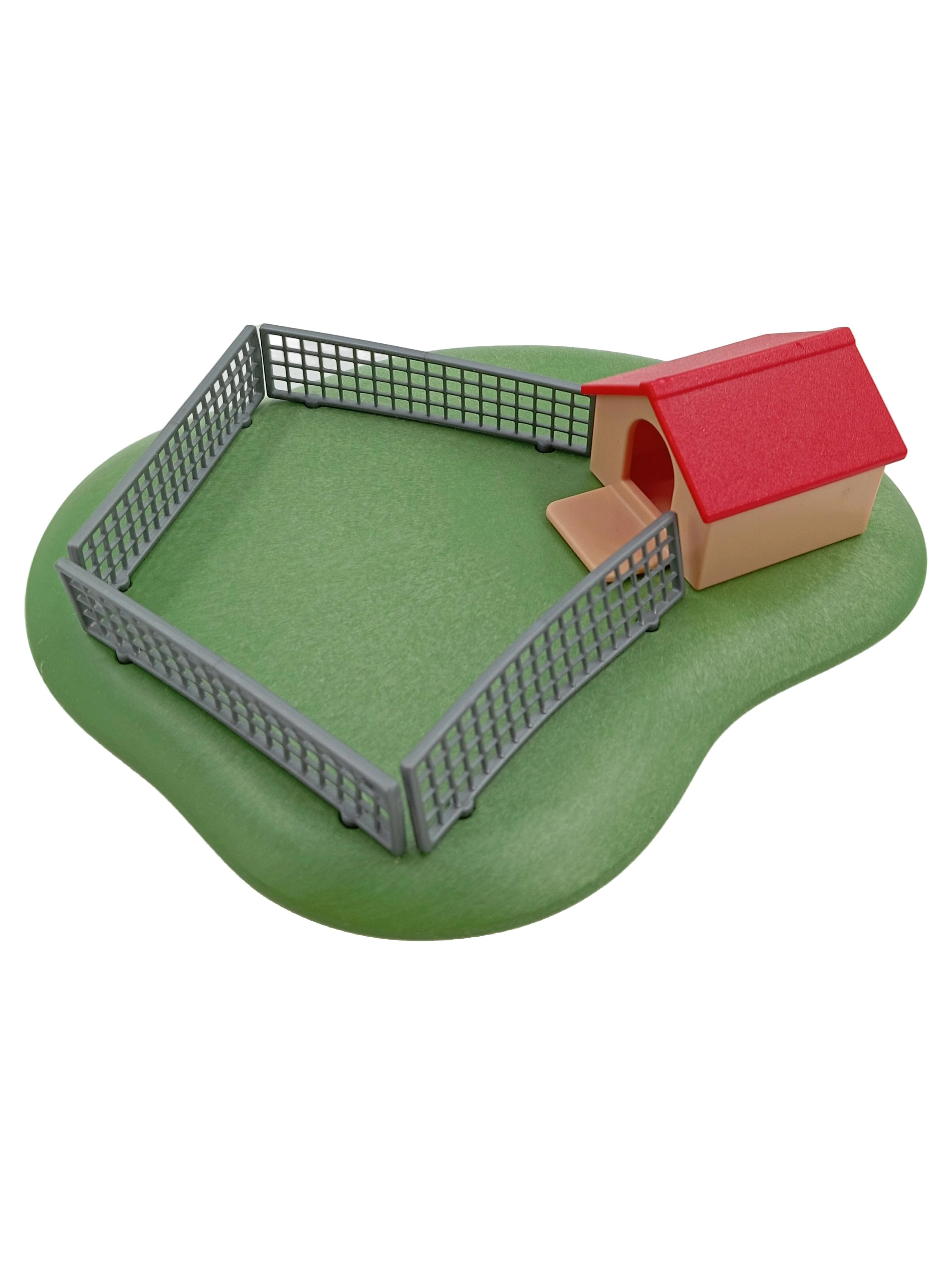PLAYMOBIL Hundehütte mit Zaun Spielfigur Zubehör Mehrfarbig Kinder 1