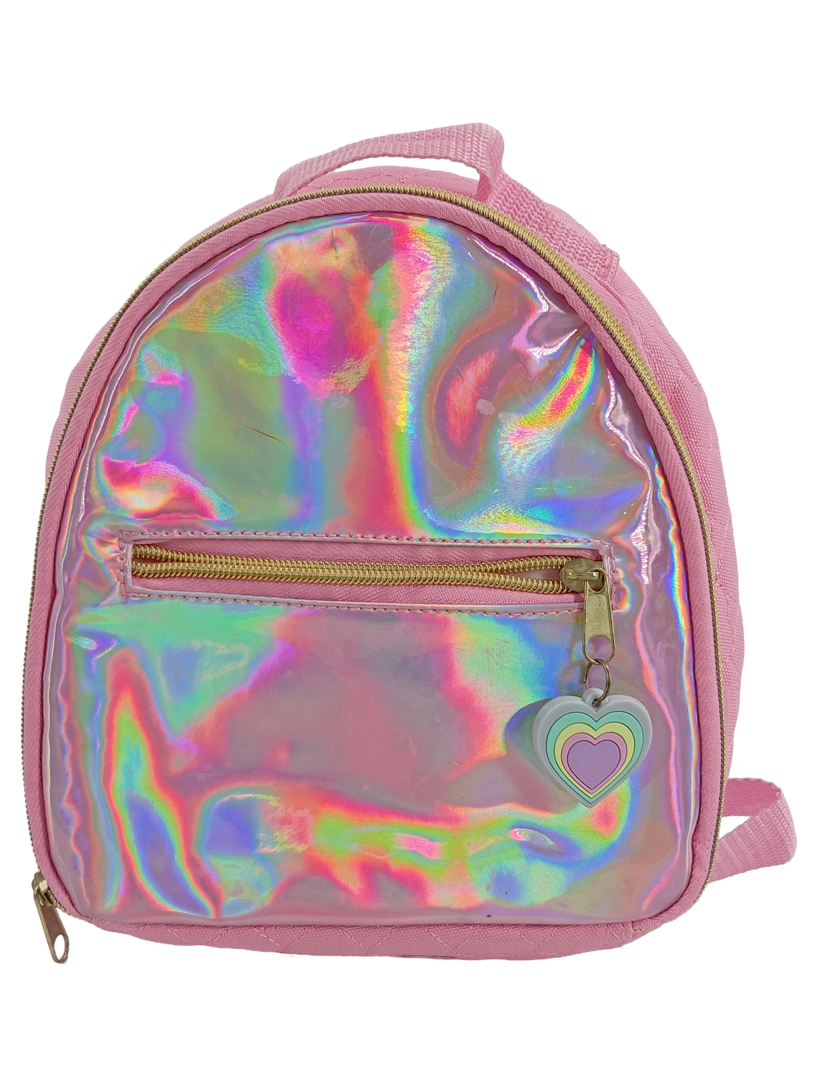 POLAR Kinder Rucksack Rosa Holographisch Modisch Klein 1