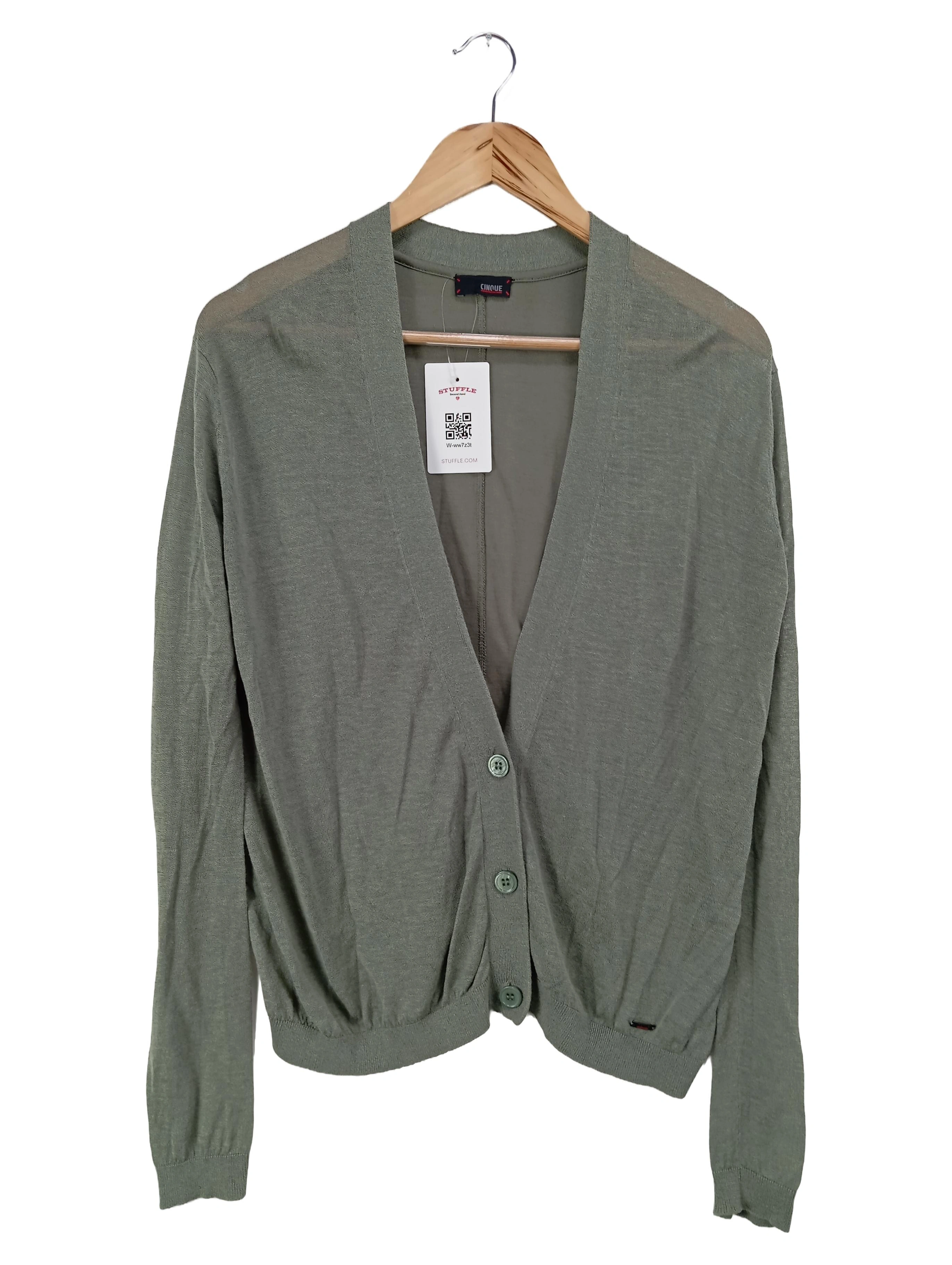 GIACOMO CINQUE Strickjacke Damen Grün Einheitsgröße Klassisch Cardigan 1