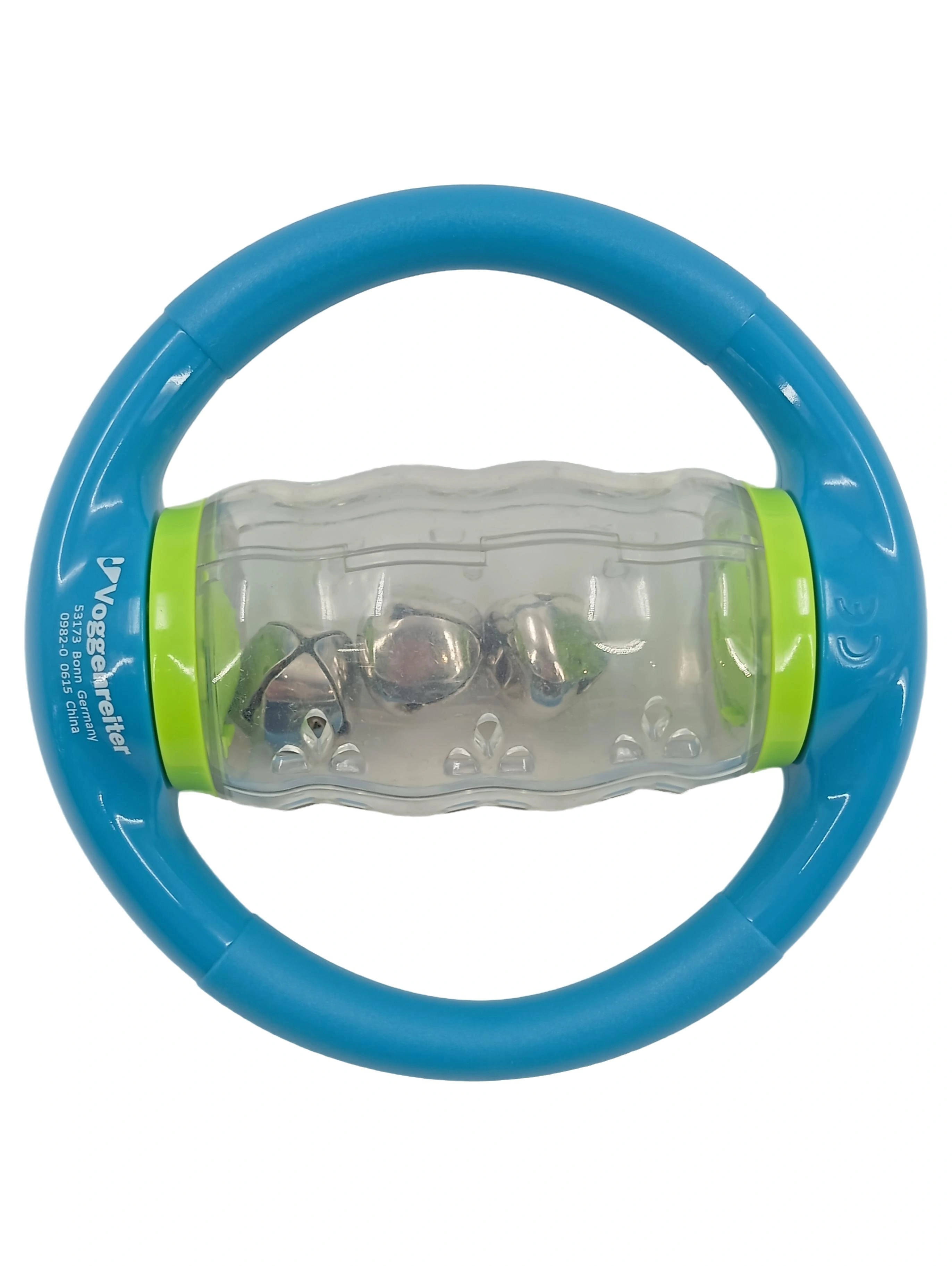 VOGGENREITER Greifling Rassel Baby Motorikspielzeug Blau Kunststoff 11cm 1