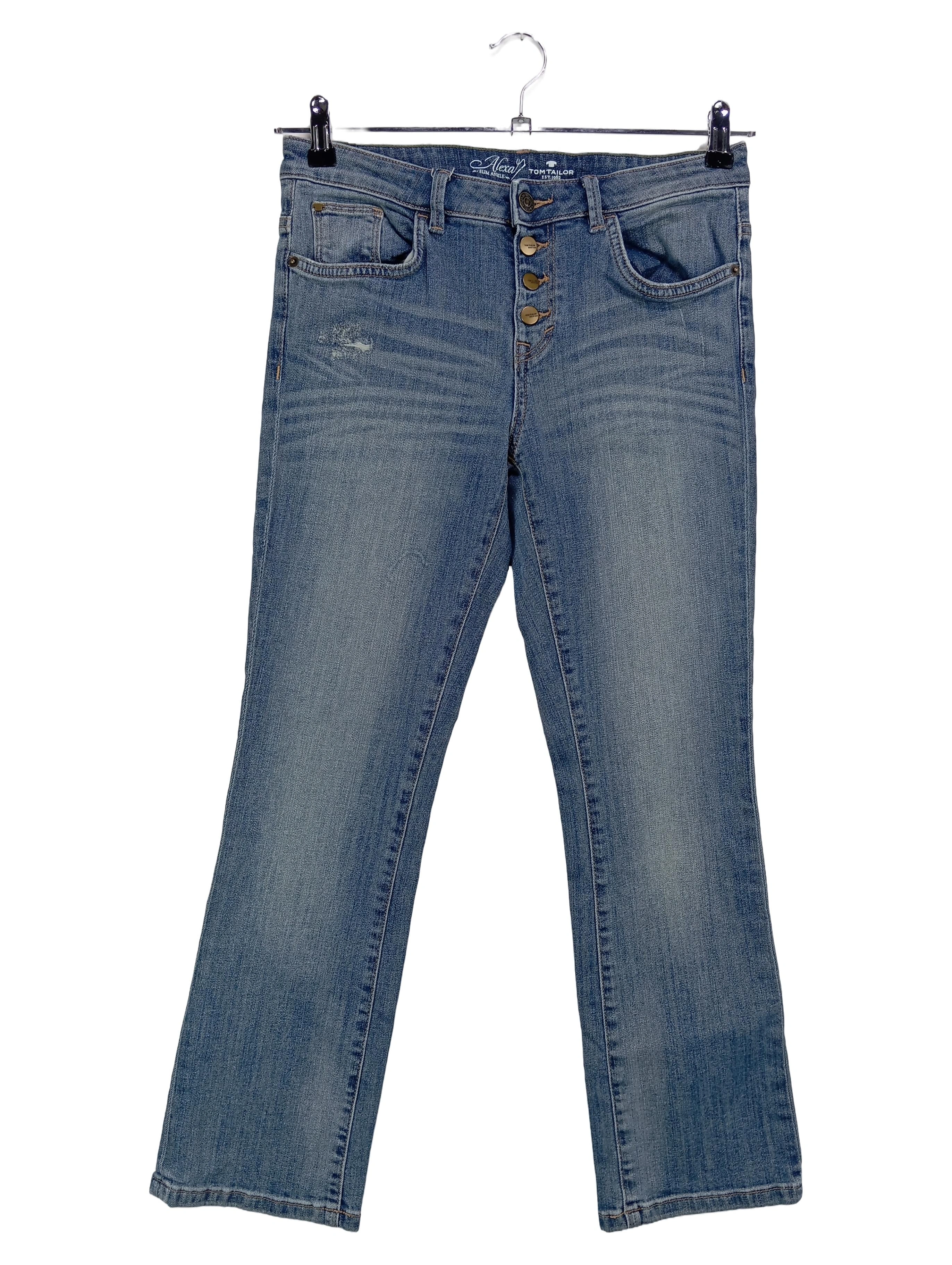 TOM TAILOR Damen Jeans – Straight Fit, Mit Stretch Und Recycling-Baumwolle, In Verschiedenen Längen Erhältlich
