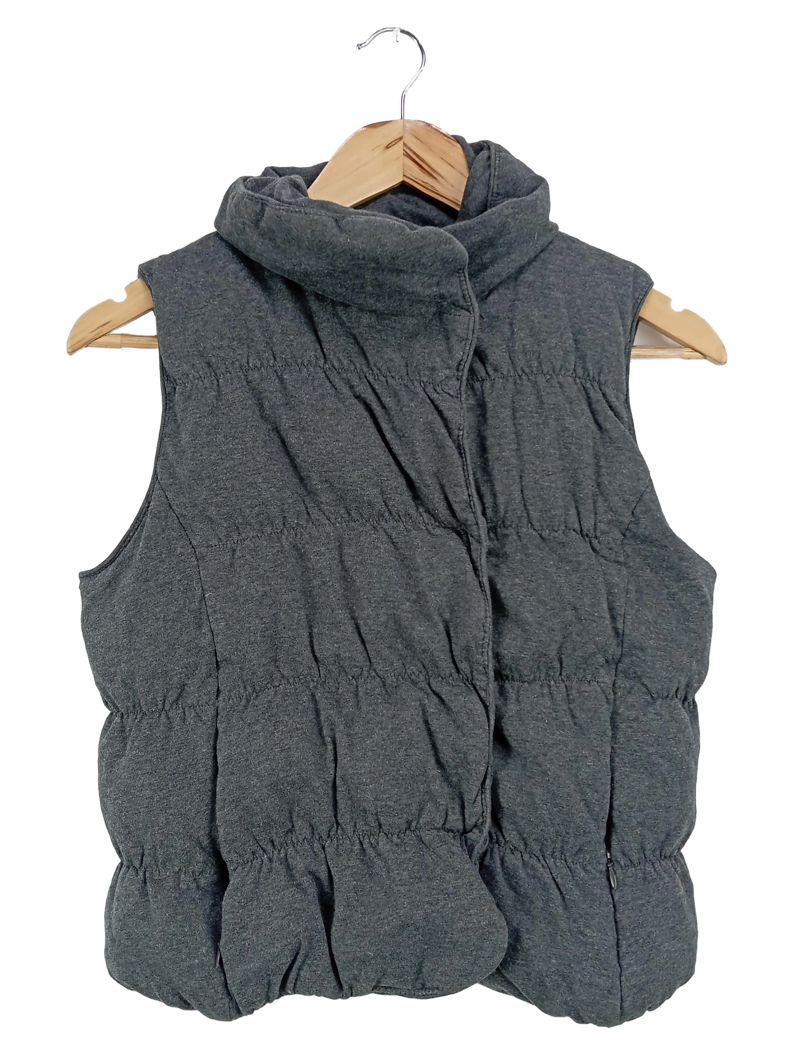 DKNY Damen Steppweste Gr. 36/S Grau Casual Weste 1