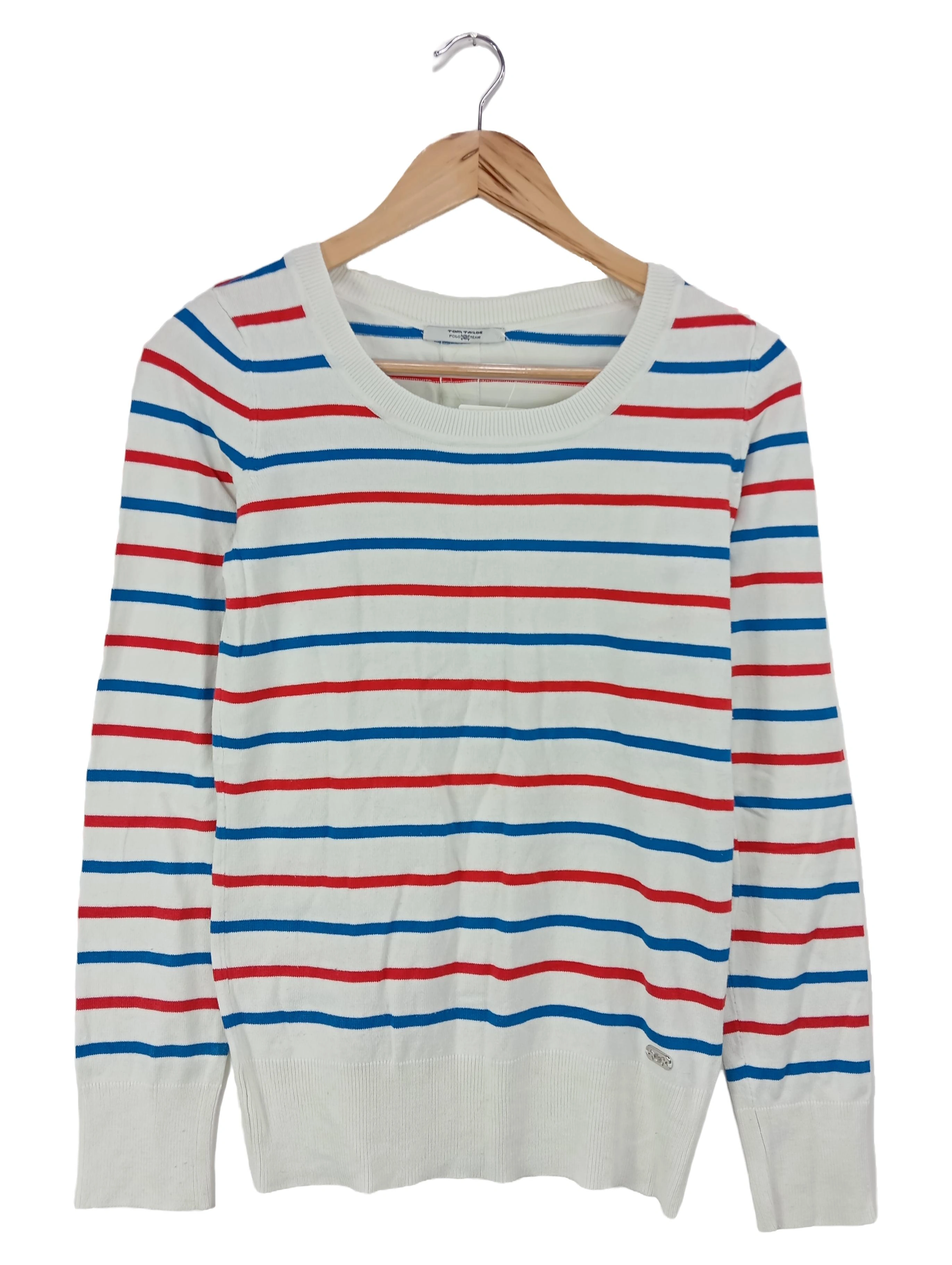 TOM TAILOR Damen Pullover Gr. 32/34 XS/S Gestreift Maritim 1