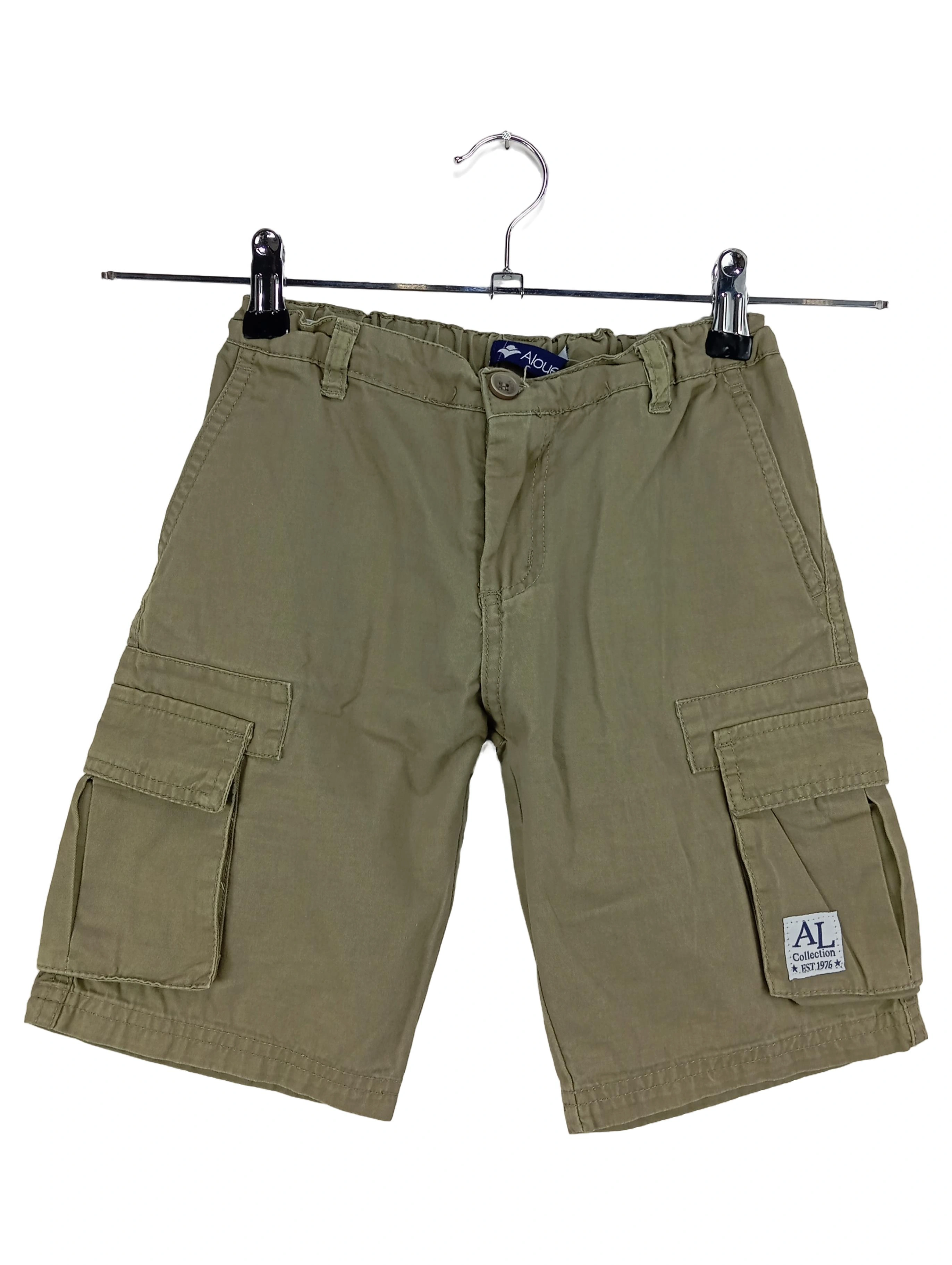 ALOUETTE Kinder Cargo Shorts Grün Einheitsgröße Baumwolle Freizeit 1