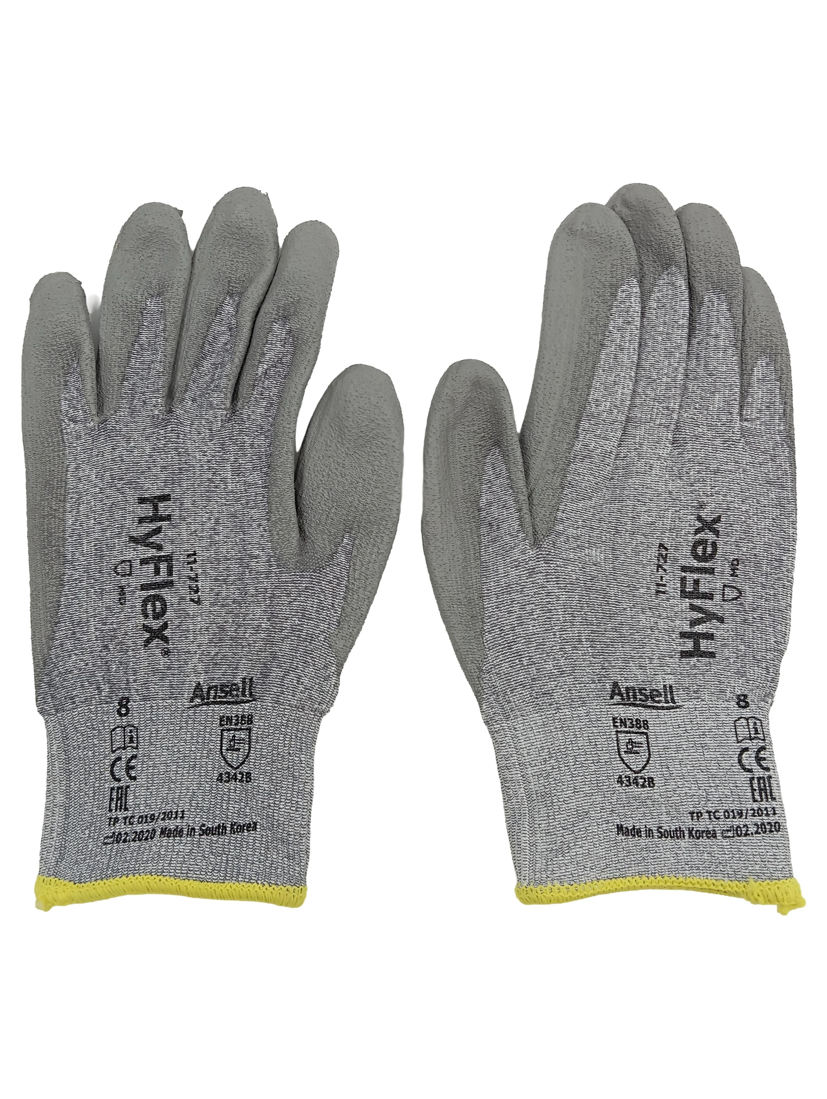 ANSELL HyFlex 11-727 Arbeits- Schutzhandschuhe Größe 8 Grau Unisex 1