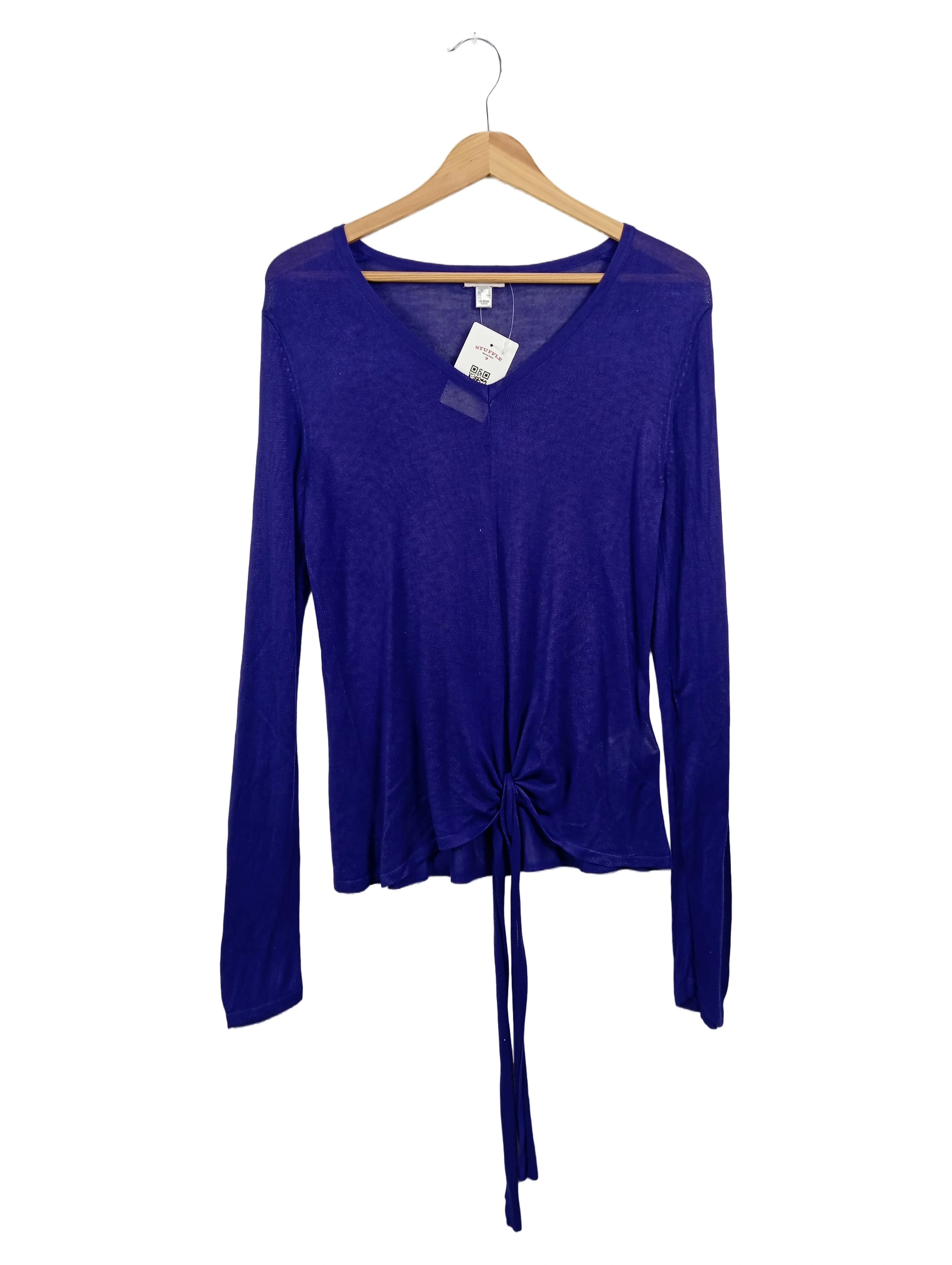 ALBA MODA Damen Pullover Gr. 36/S Blau Viskose Casual Modern 1