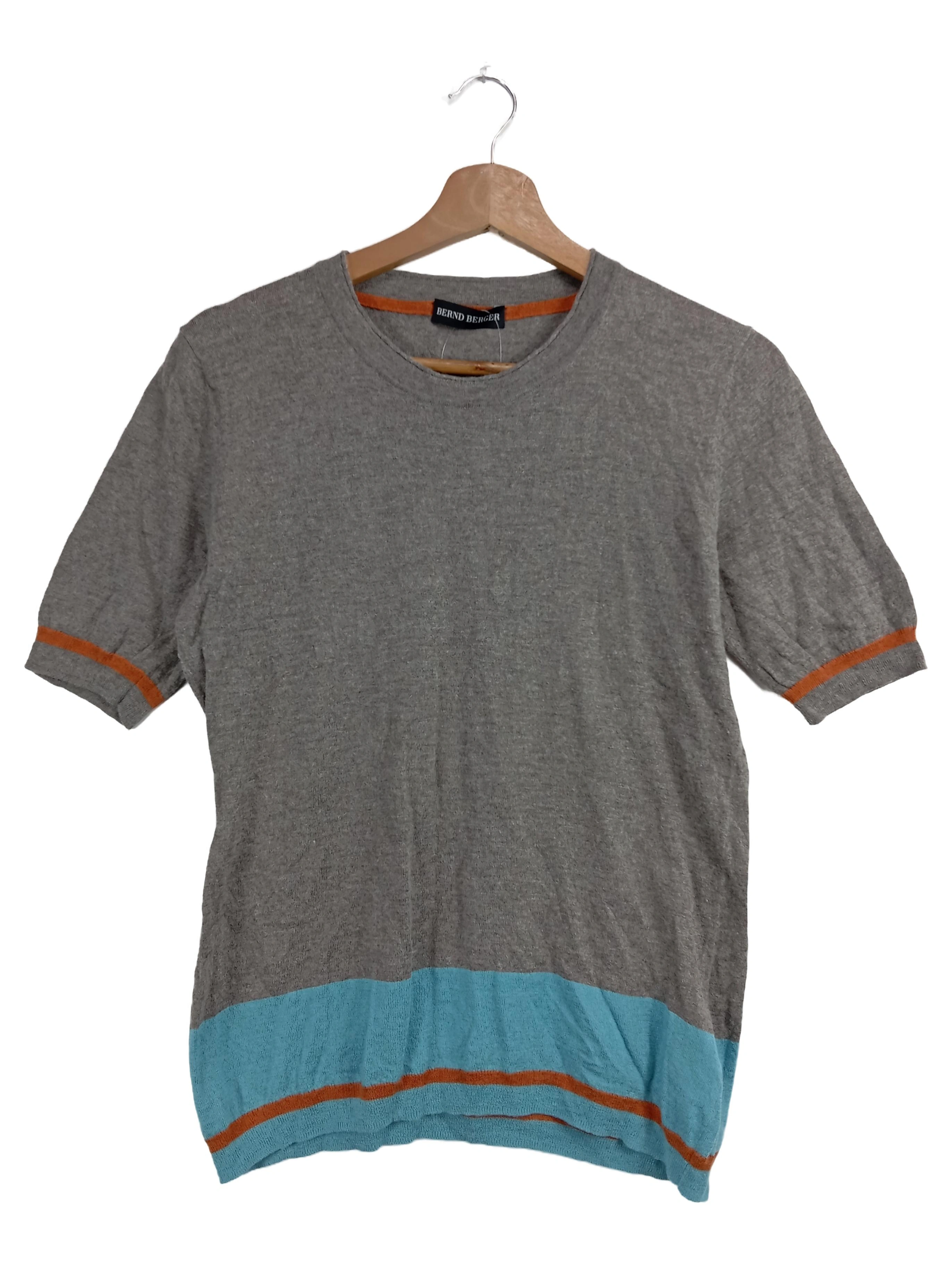 BERND BERGER Damen Pullunder Gr. 42/L Mehrfarbig Viskose Wolle Casual 1