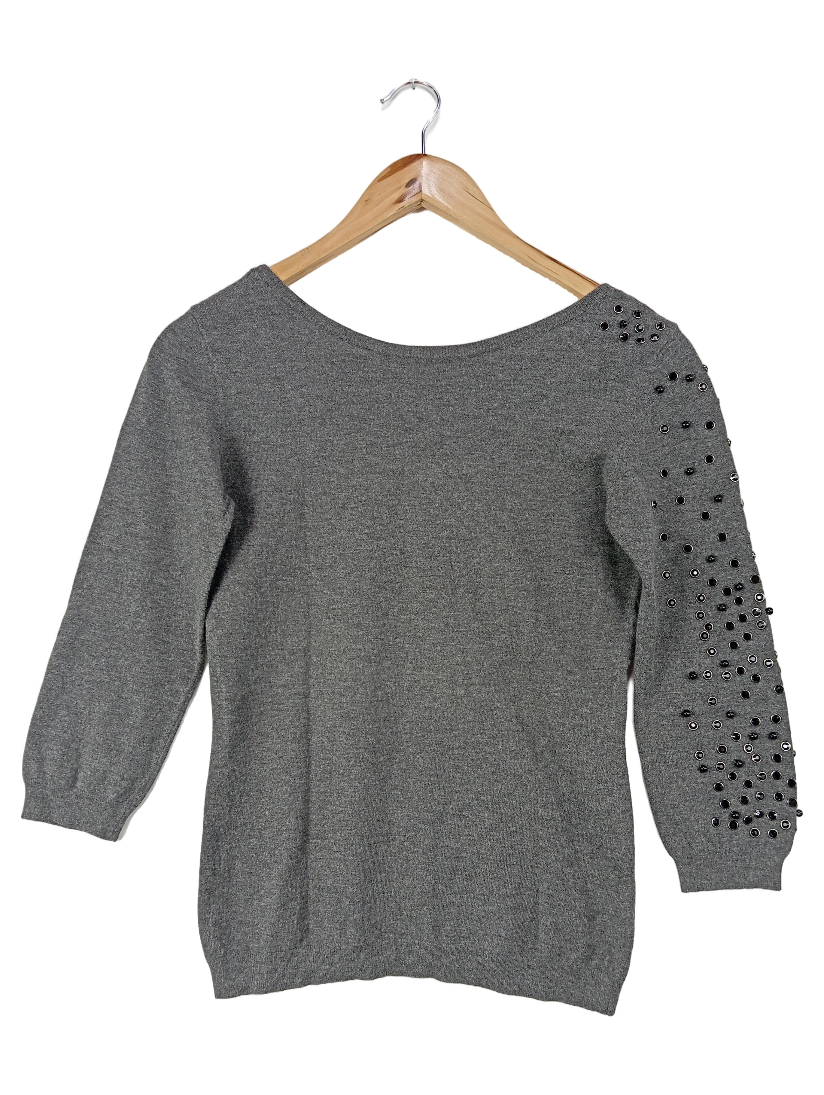 LIU JO Damen Pullover UNI Grau Modisch 3/4-Arm 1