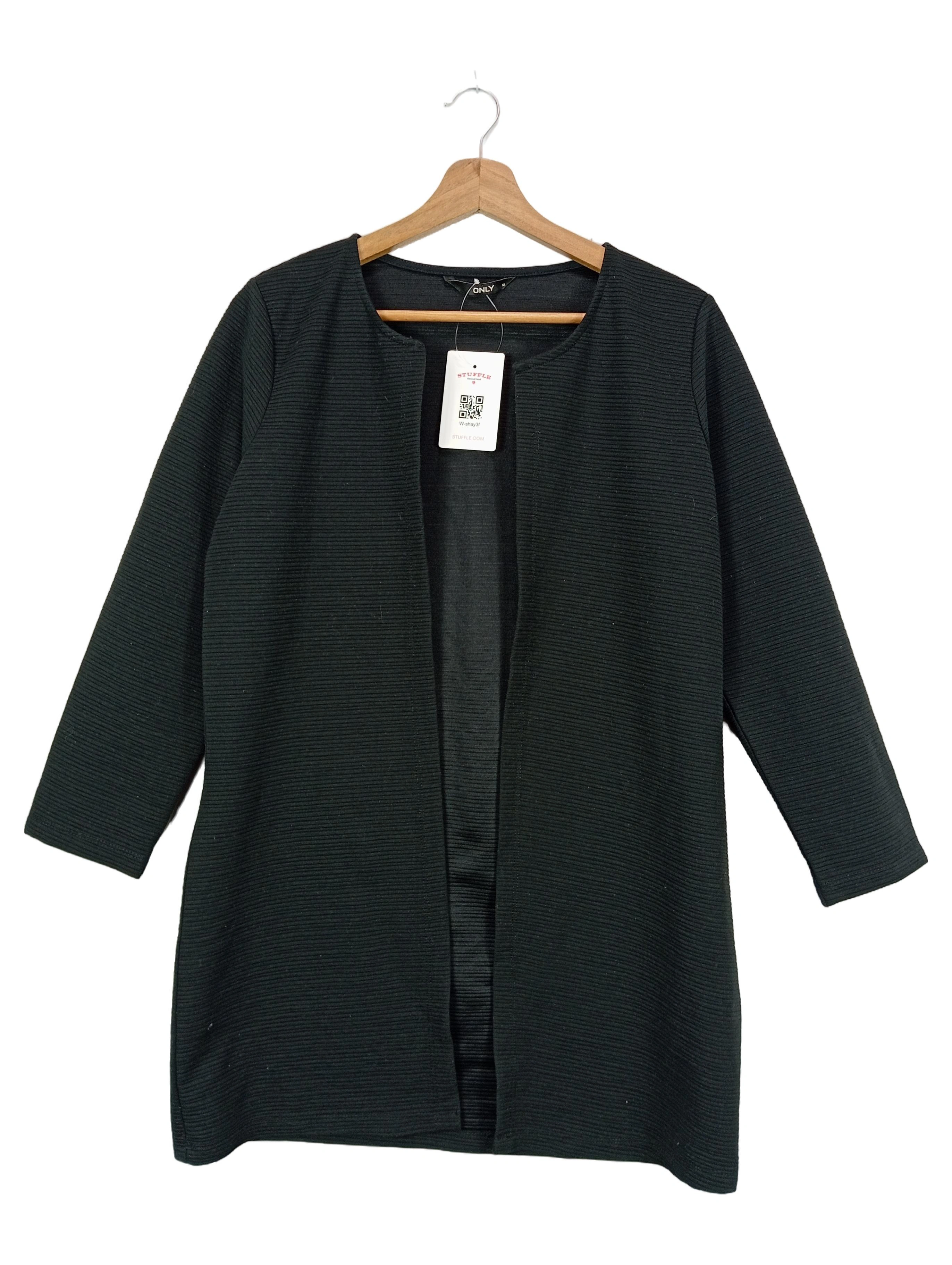ONLY Strickjacke Damen Gr. 38/M Schwarz Klassisch Elegant Uni 1