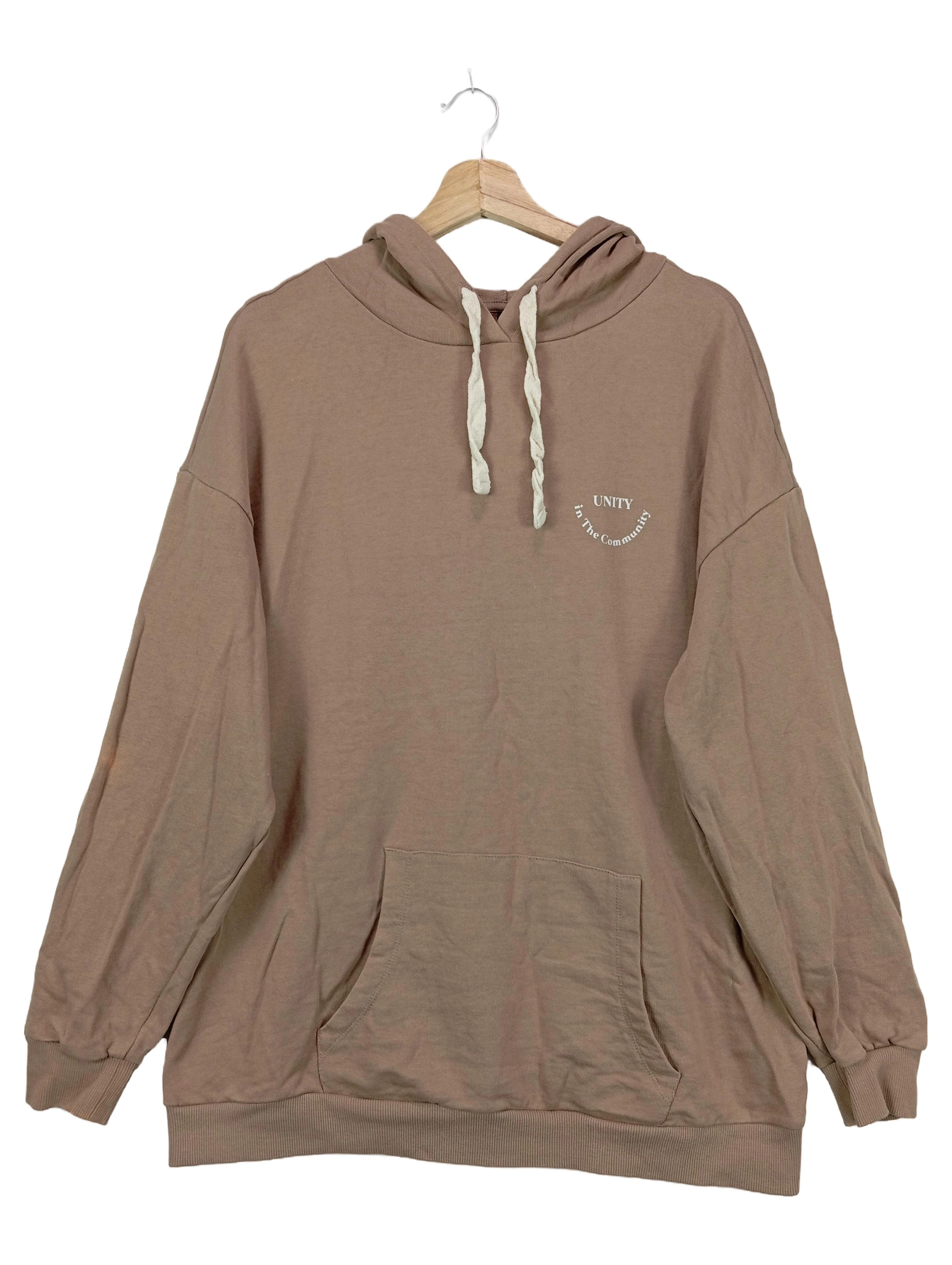 DEFACTO Damen Kapuzenpullover Hoodie Gr. 38/M Braun Casual Sportlich 1