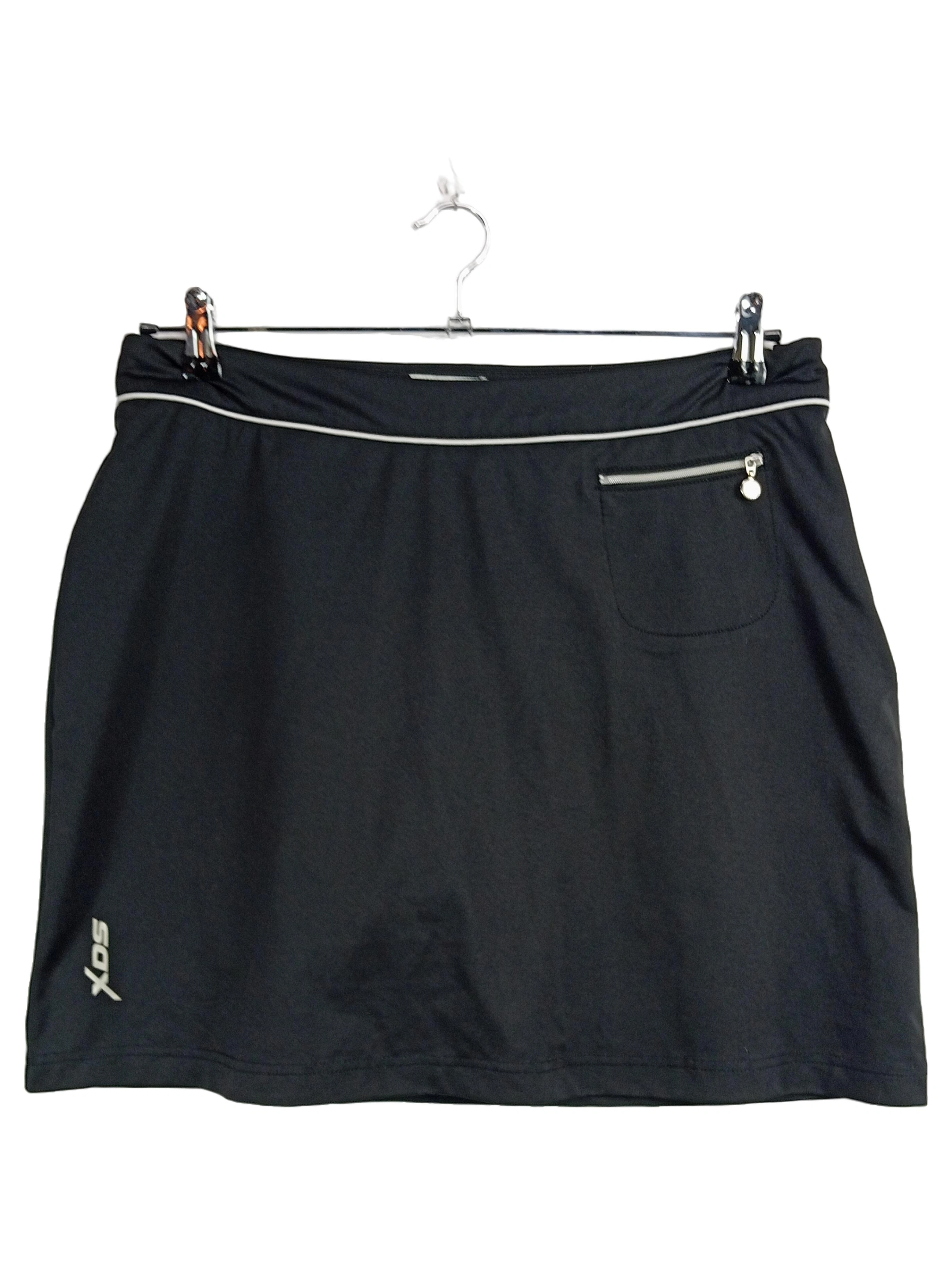 DAILY SPORTS Damen Sportrock Gr. 40/L Schwarz Polyester mit Reißverschluss 1