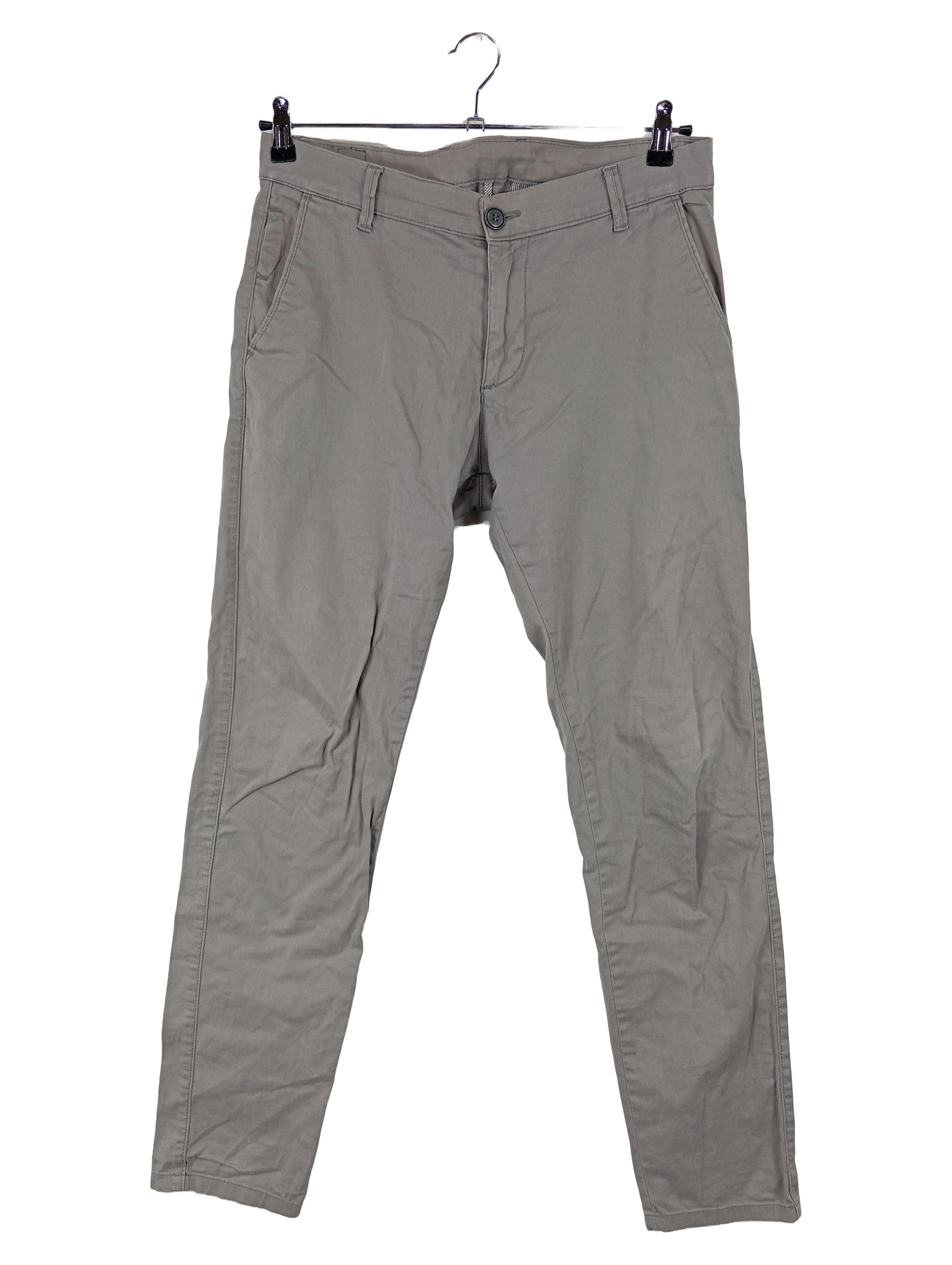 CROSS JEANS Herren Stoffhose Chino W32/L34 Grau Casual Modern 1