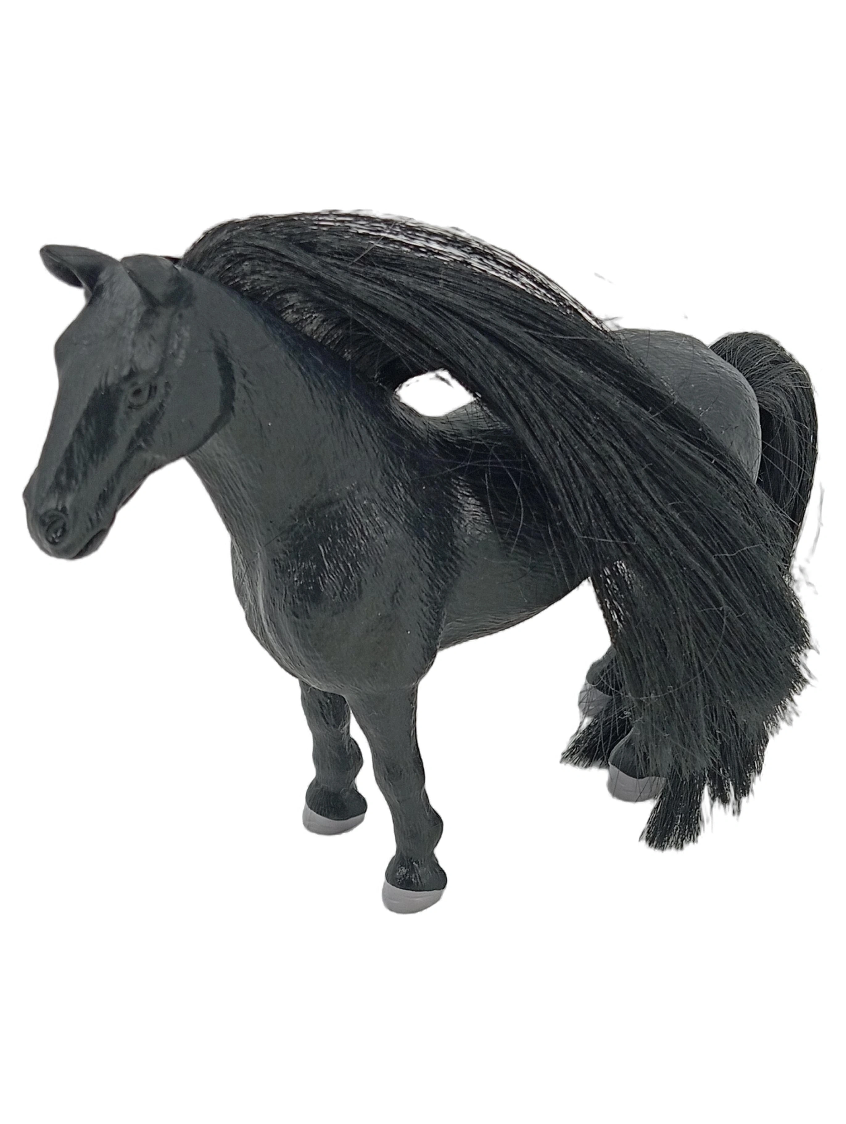 SCHLEICH Spielfigur Pferd Schwarz 8 cm Schleichfigur Tierfigur 1