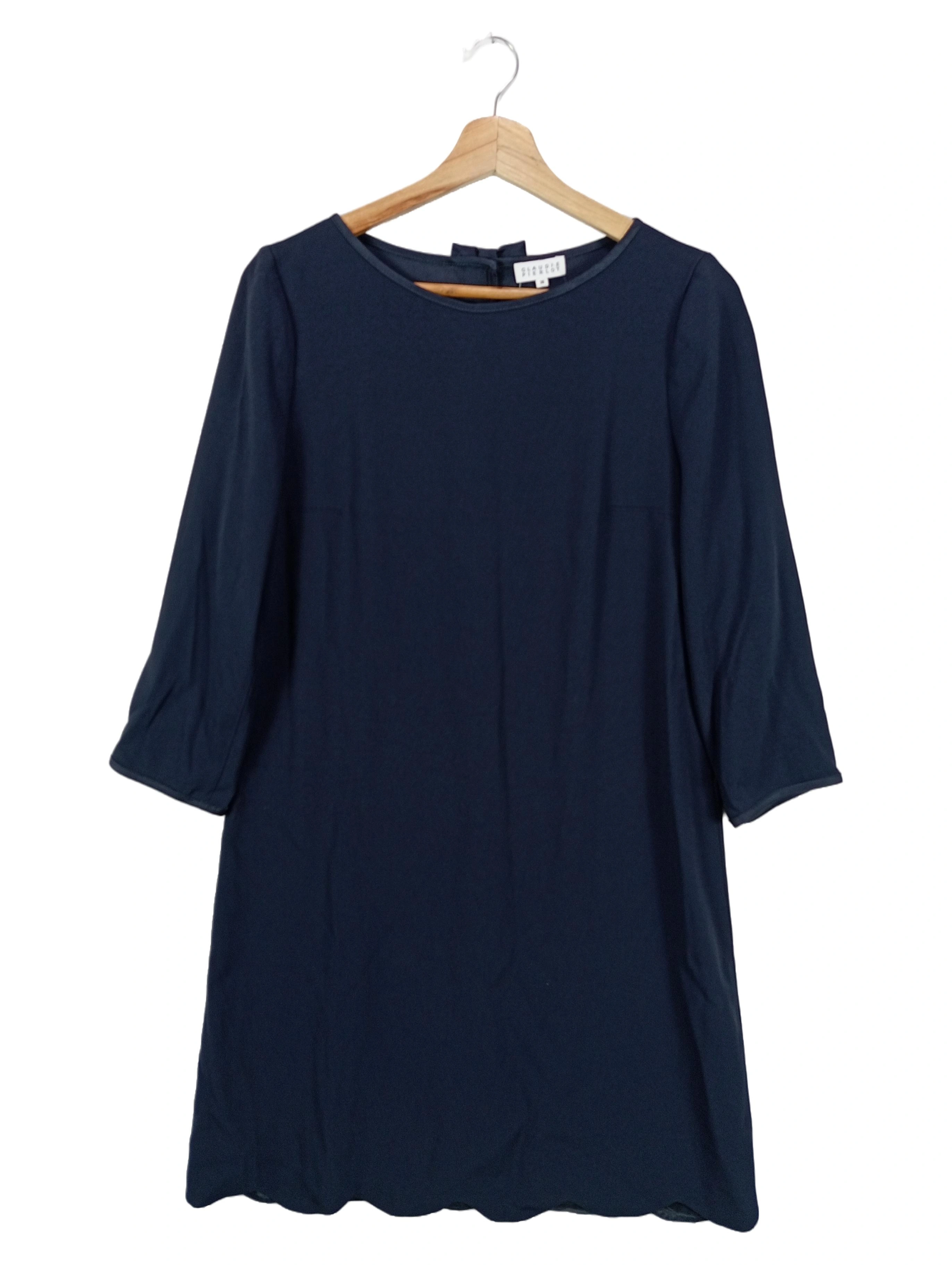 CLAUDE PIERLOT Blusenkleid Damen 38/M Blau Elegant Klassisch 1