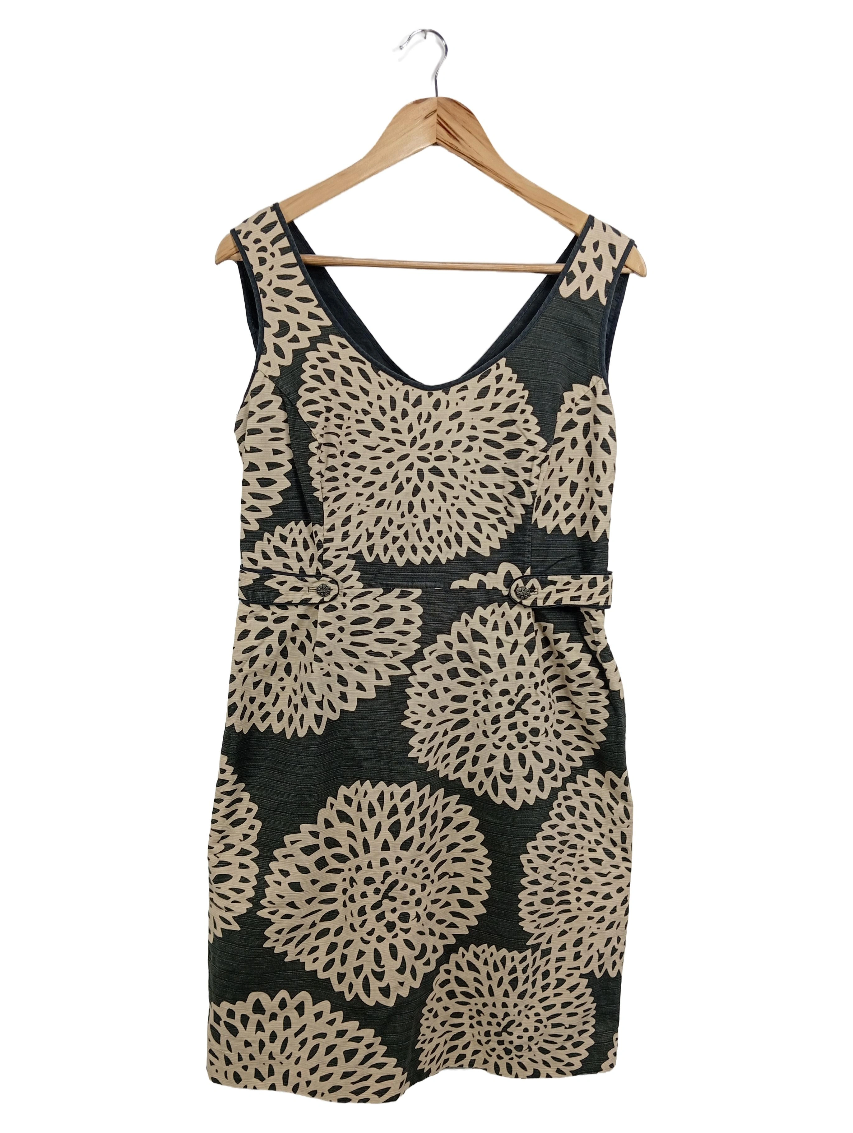 Robe Courte Femme Boden Taille 12 – Coton Fleuri Multicolore à Manches 3/4 – État Neuf