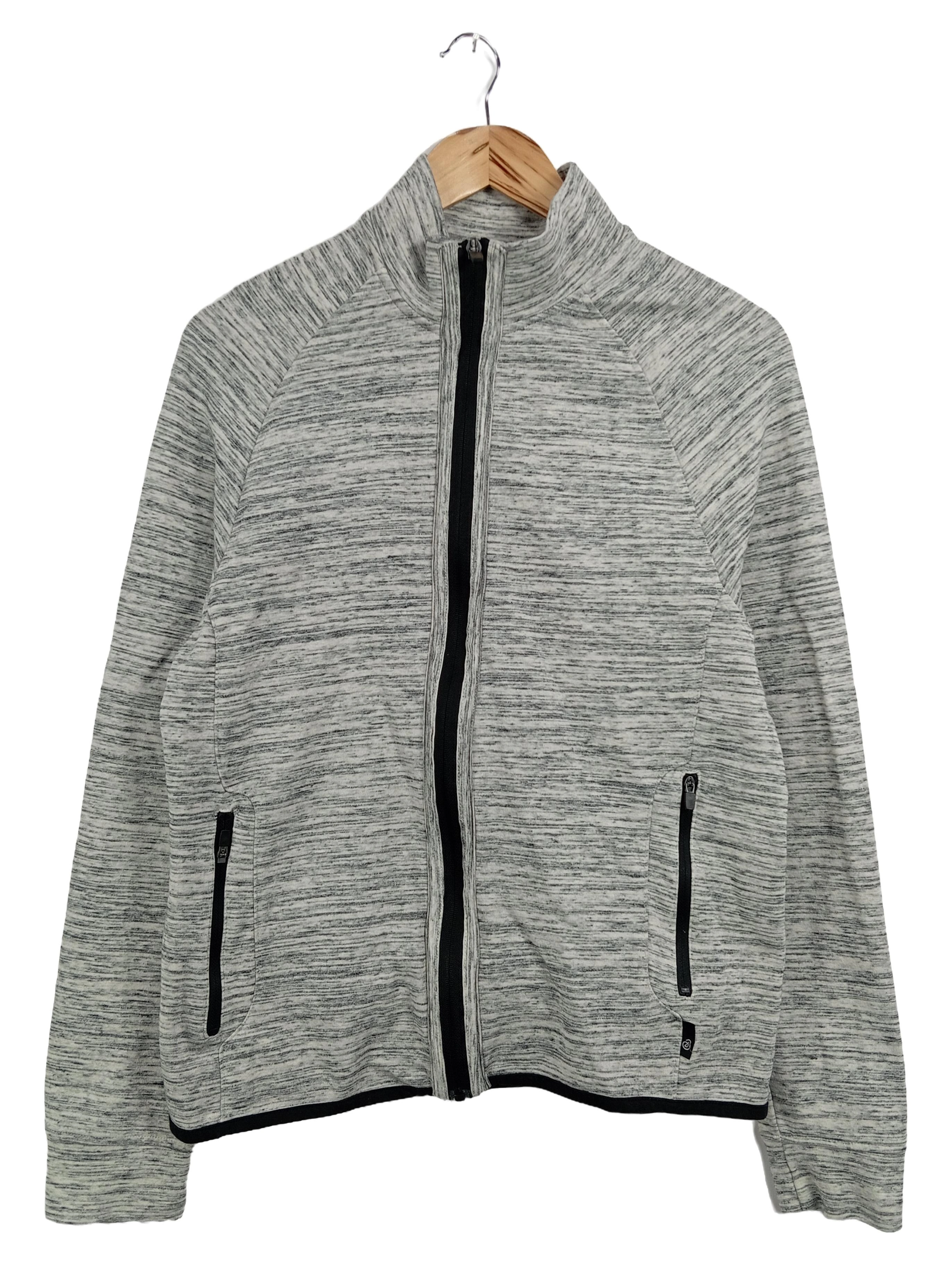 BURTON Damen Sweatjacke Gr. 36/S Grau Meliert Casual Reißverschluss 1