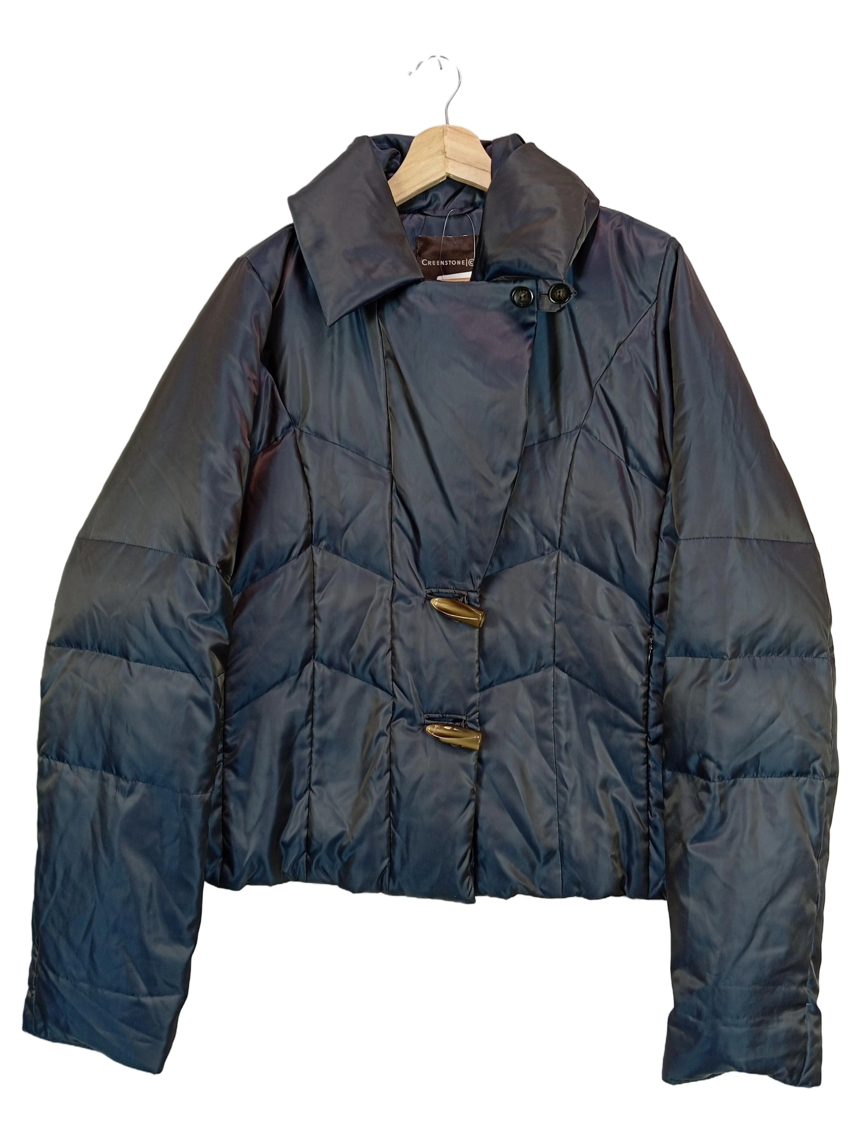 CREENSTONE Damen Steppjacke Gr. 40/M Blau Elegant Klassisch 1