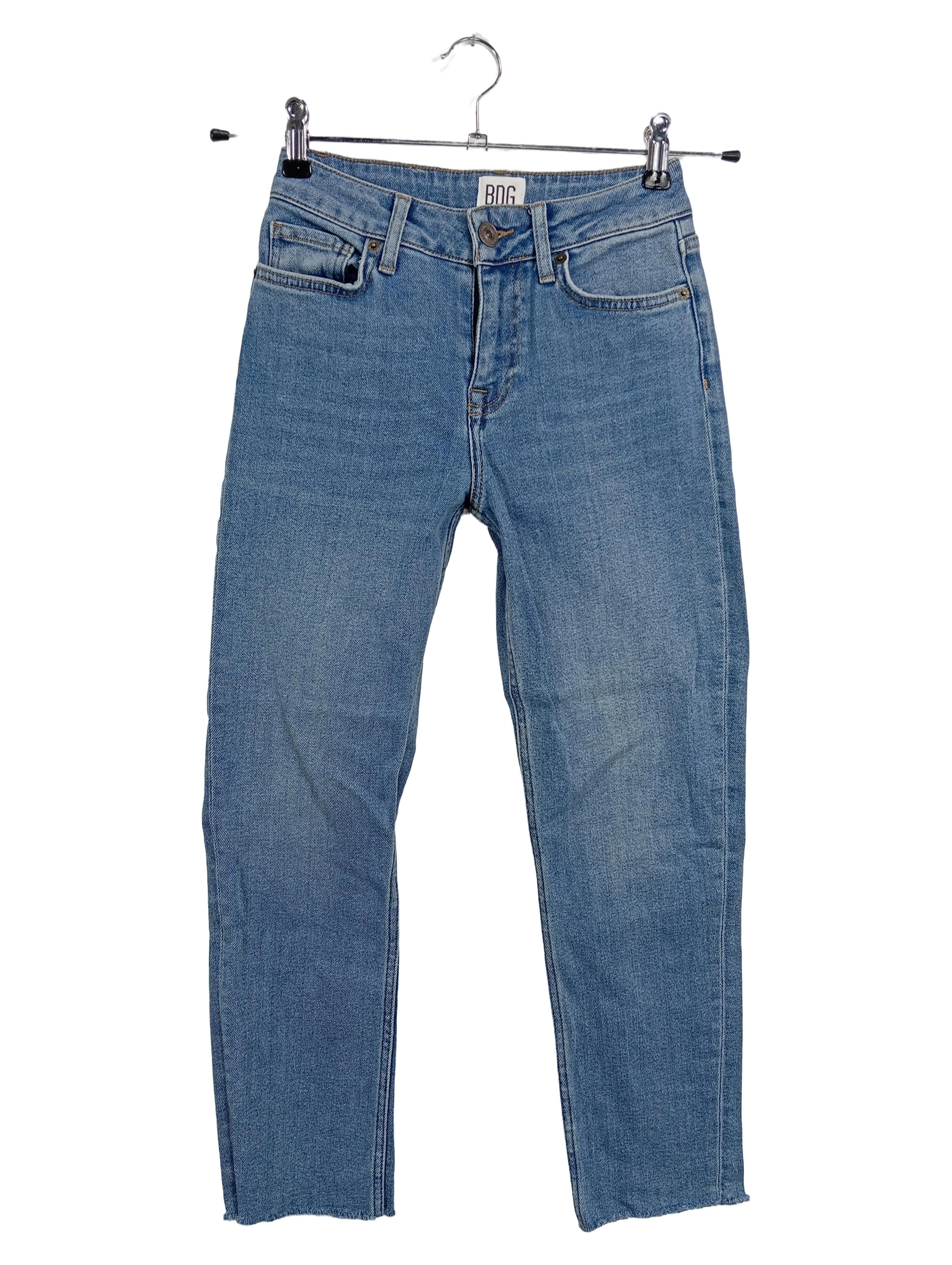 BDG URBAN OUTFITTERS Damen Jeans Straight Leg W24/L30 Blau Casual 1