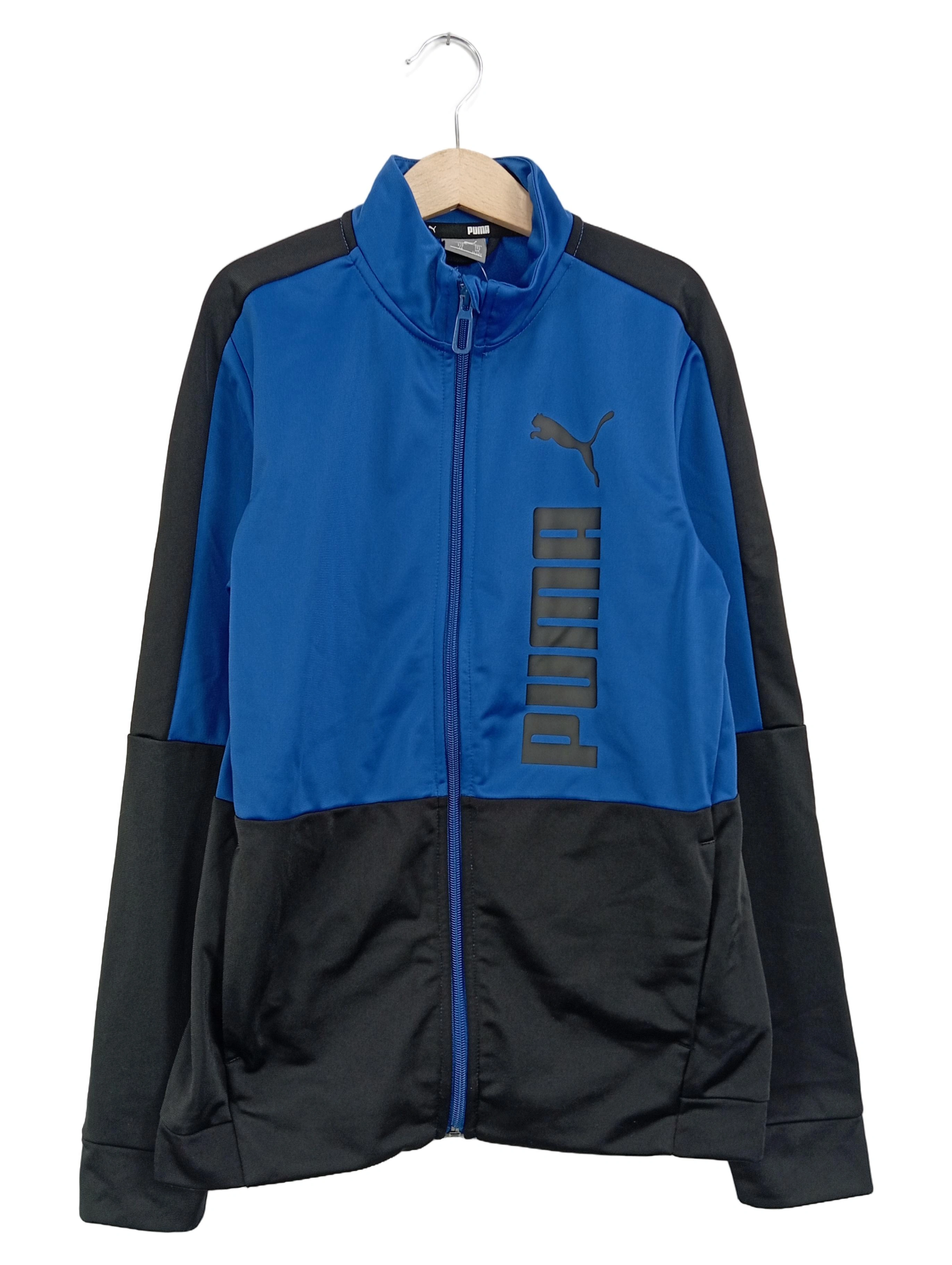 PUMA Kinder Trainingsjacke Blau Gr. 152 Sport Freizeit Polyester 1