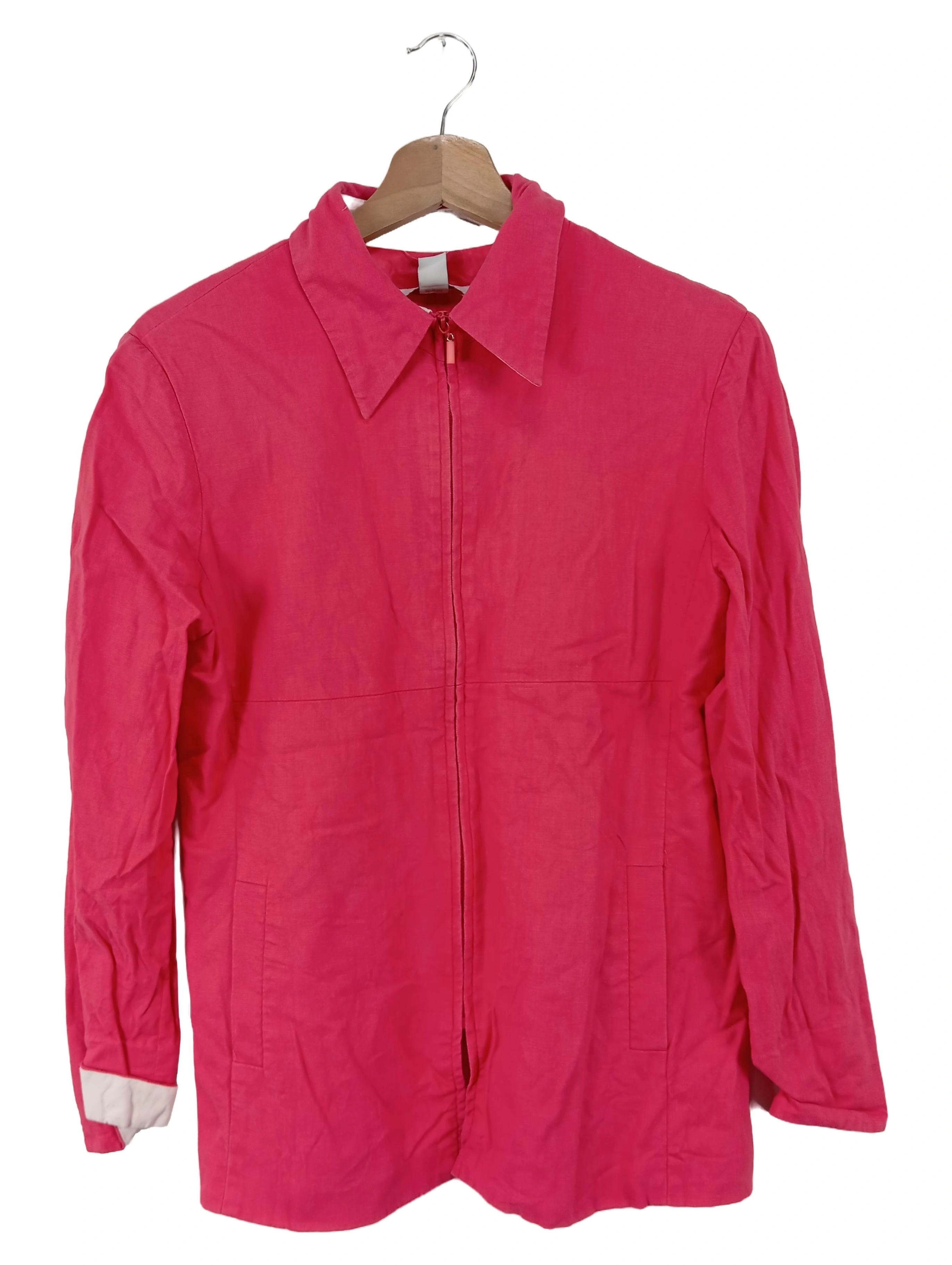 DRESSBARN Damen Leichte Jacke Gr. 36/S Rot Klassisch Elegant Leinen 1