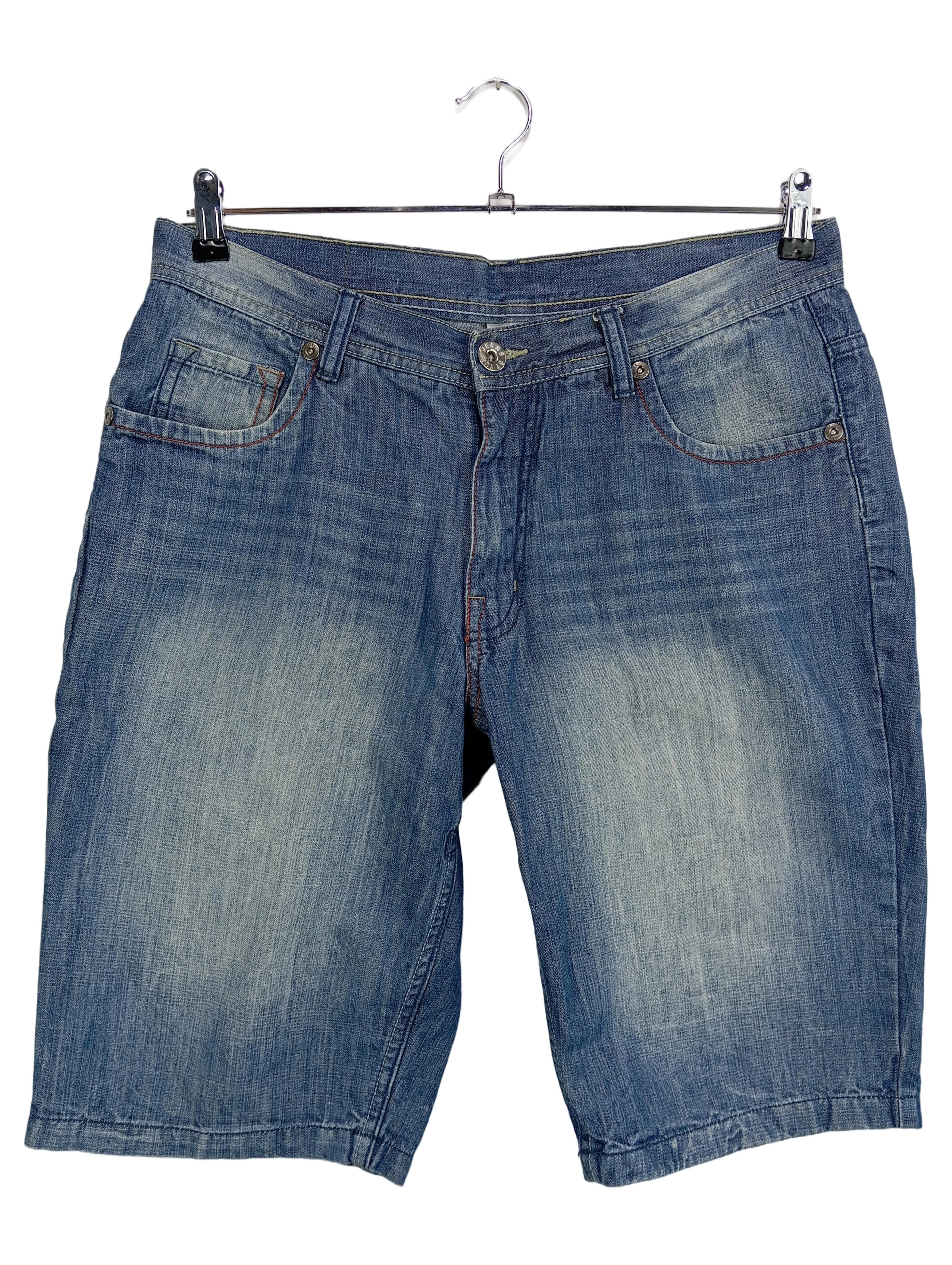 CAMARGUE Jeans Shorts Herren Größe 50 Blau Casual Denim Kurze Hose 1