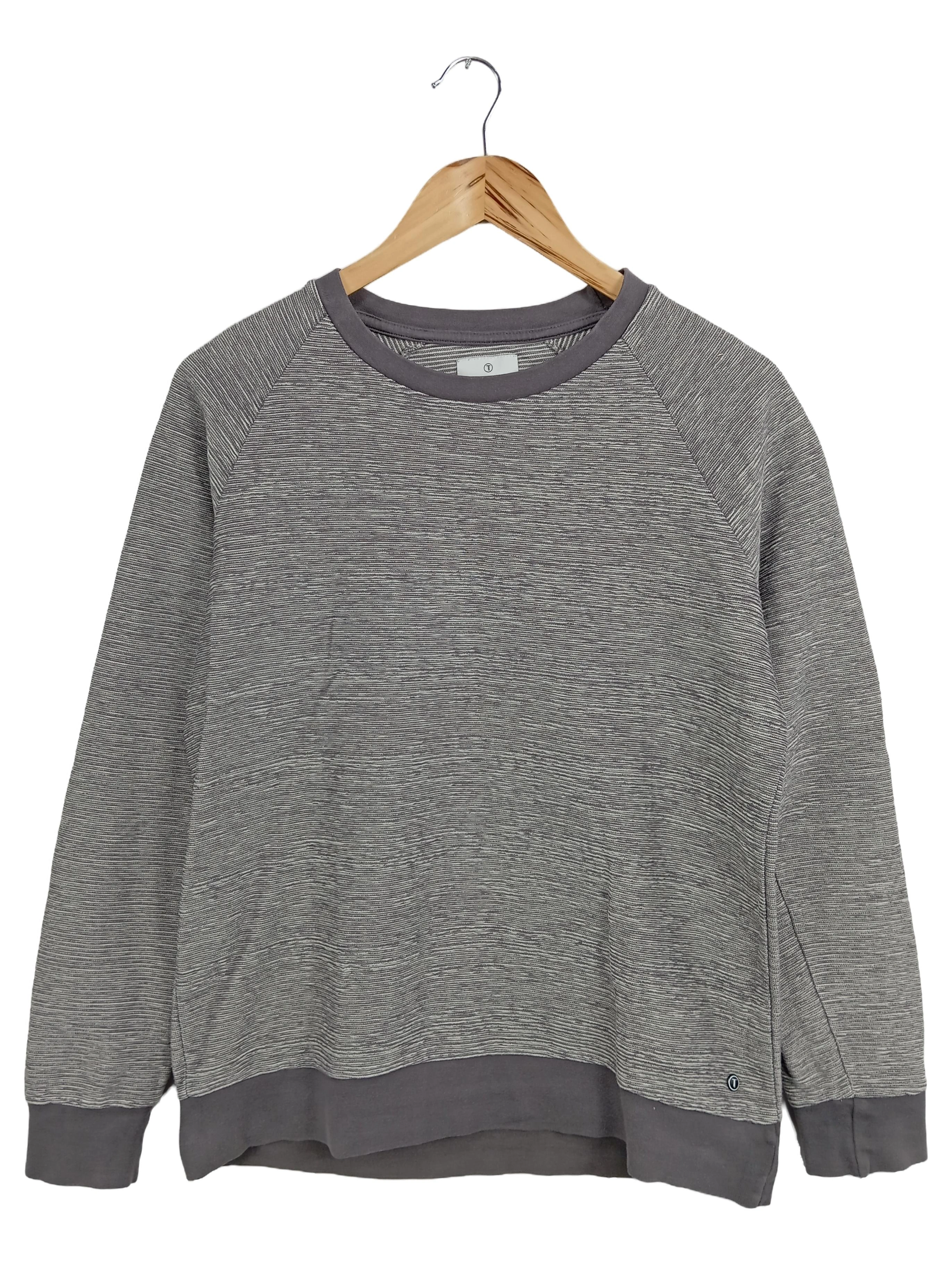 THOKK THOKK Pullover Herren Gr. 48/M Grau Baumwolle Casual Sweatshirt 1