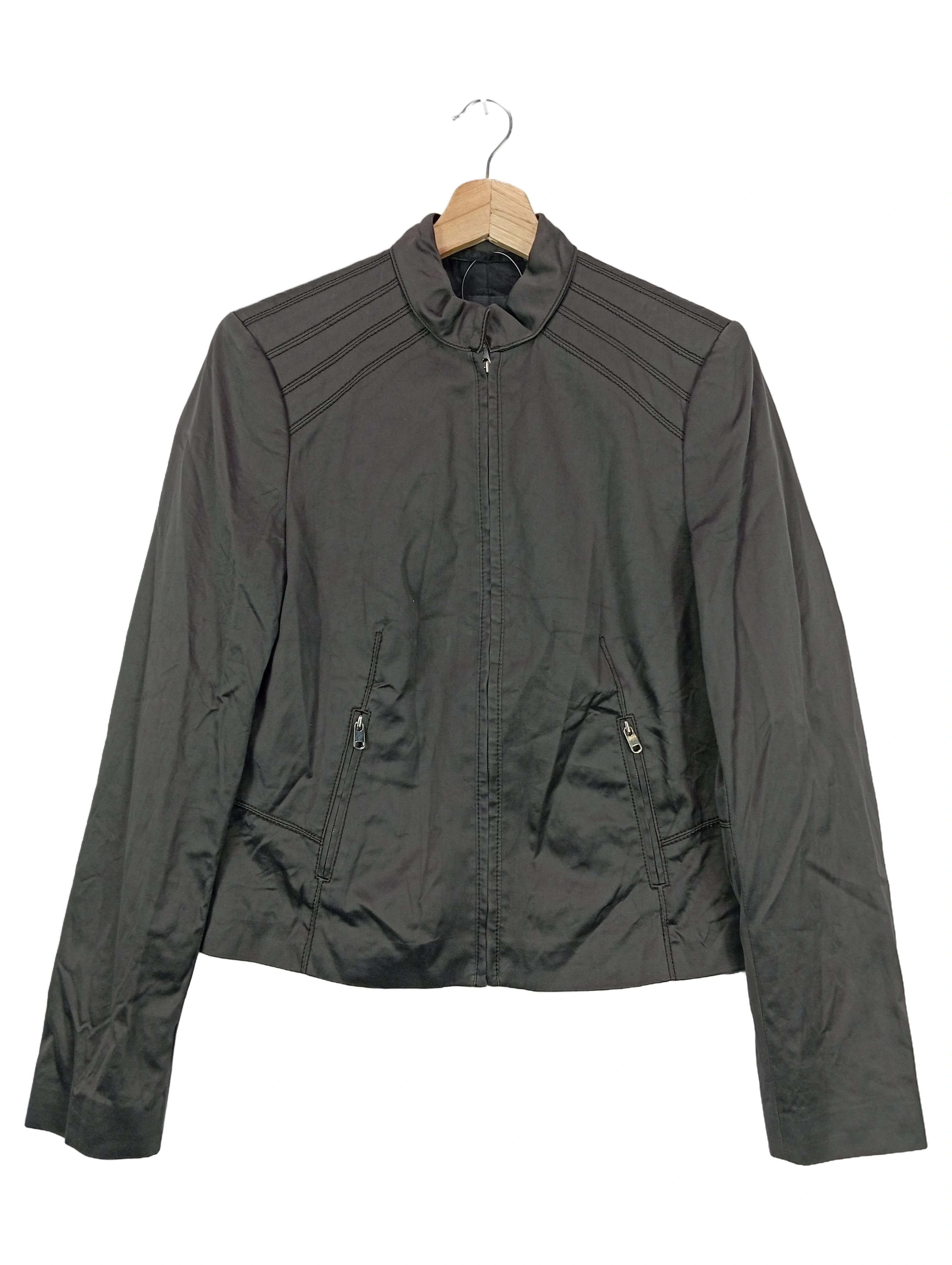 CLAUDIA STRäTER Damen Leichte Jacke Schwarz Gr. 38/M Baumwolle Elegant 1