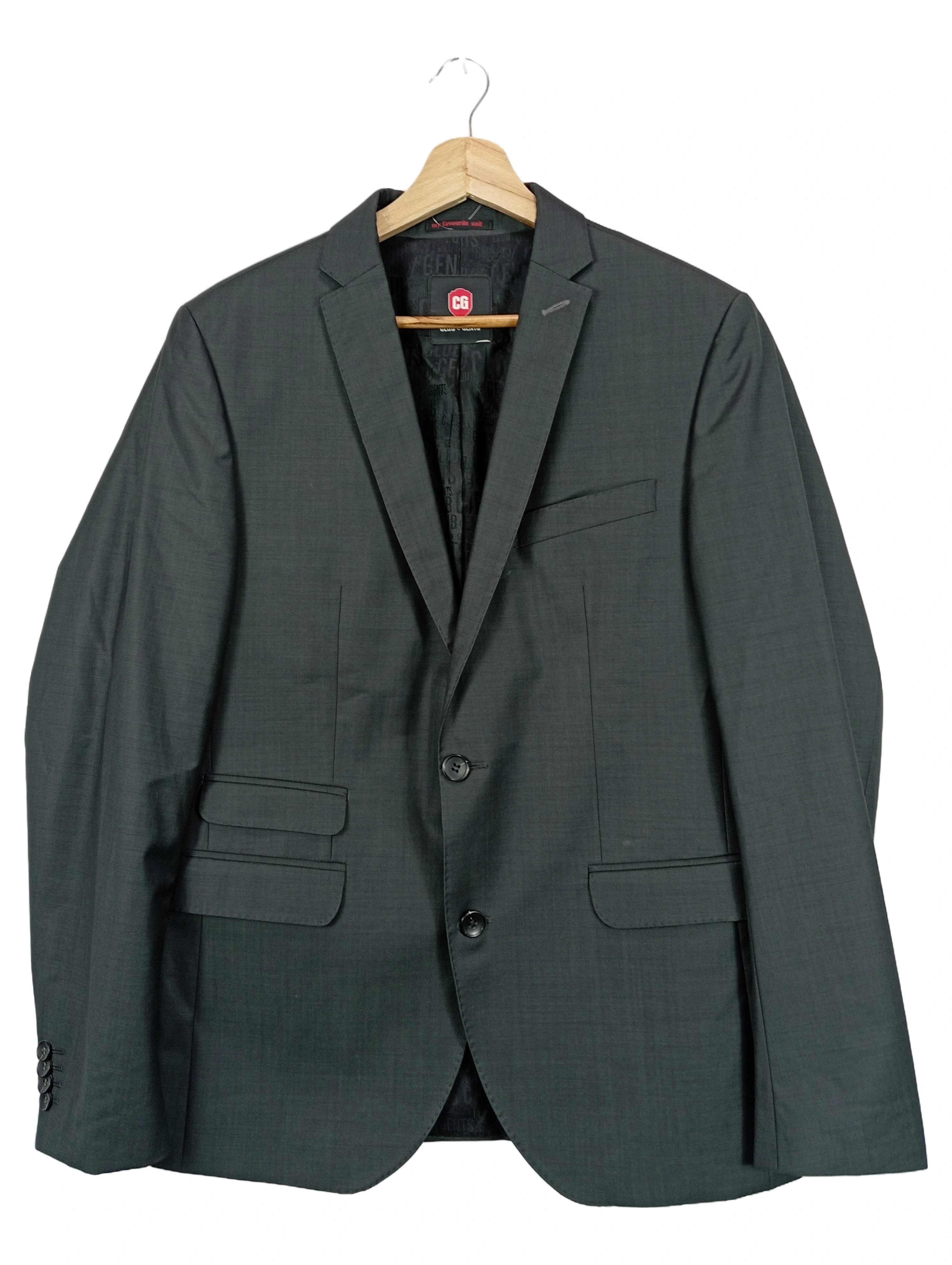 CLUB OF GENTS Sakko Herren Business Grau Gr. 48/M Modern Klassisch 1