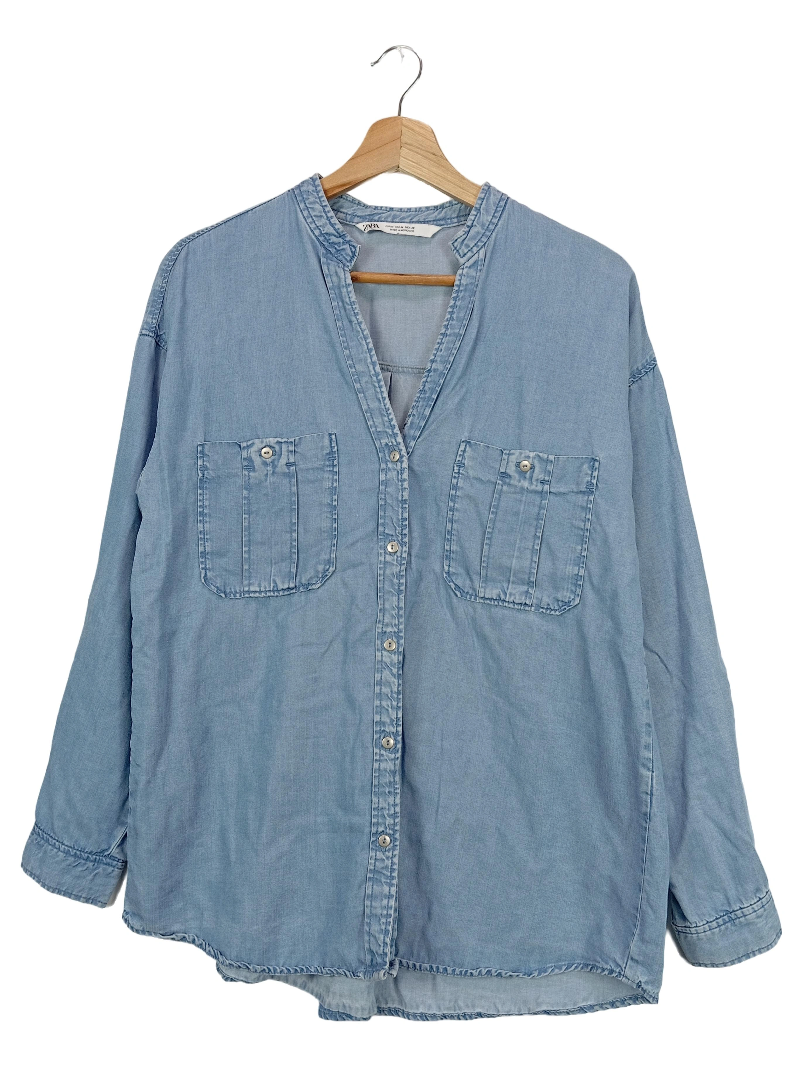 Pepe Jeans Damen Poemy Hemd – Blumenprint Chiffonbluse Mit Mao-Kragen, Langarm