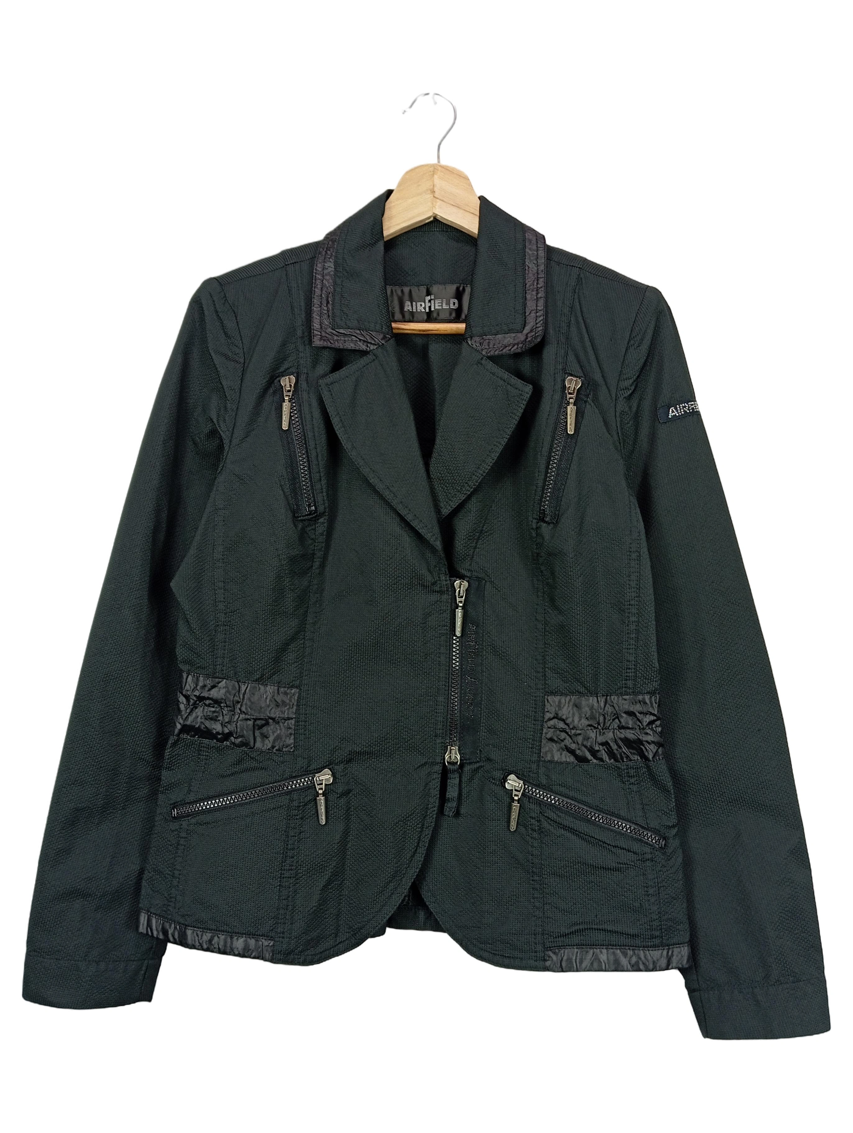 AIRFIELD Leichte Jacke Damen 38/M Schwarz Elegant Klassisch Blazer-Stil 1