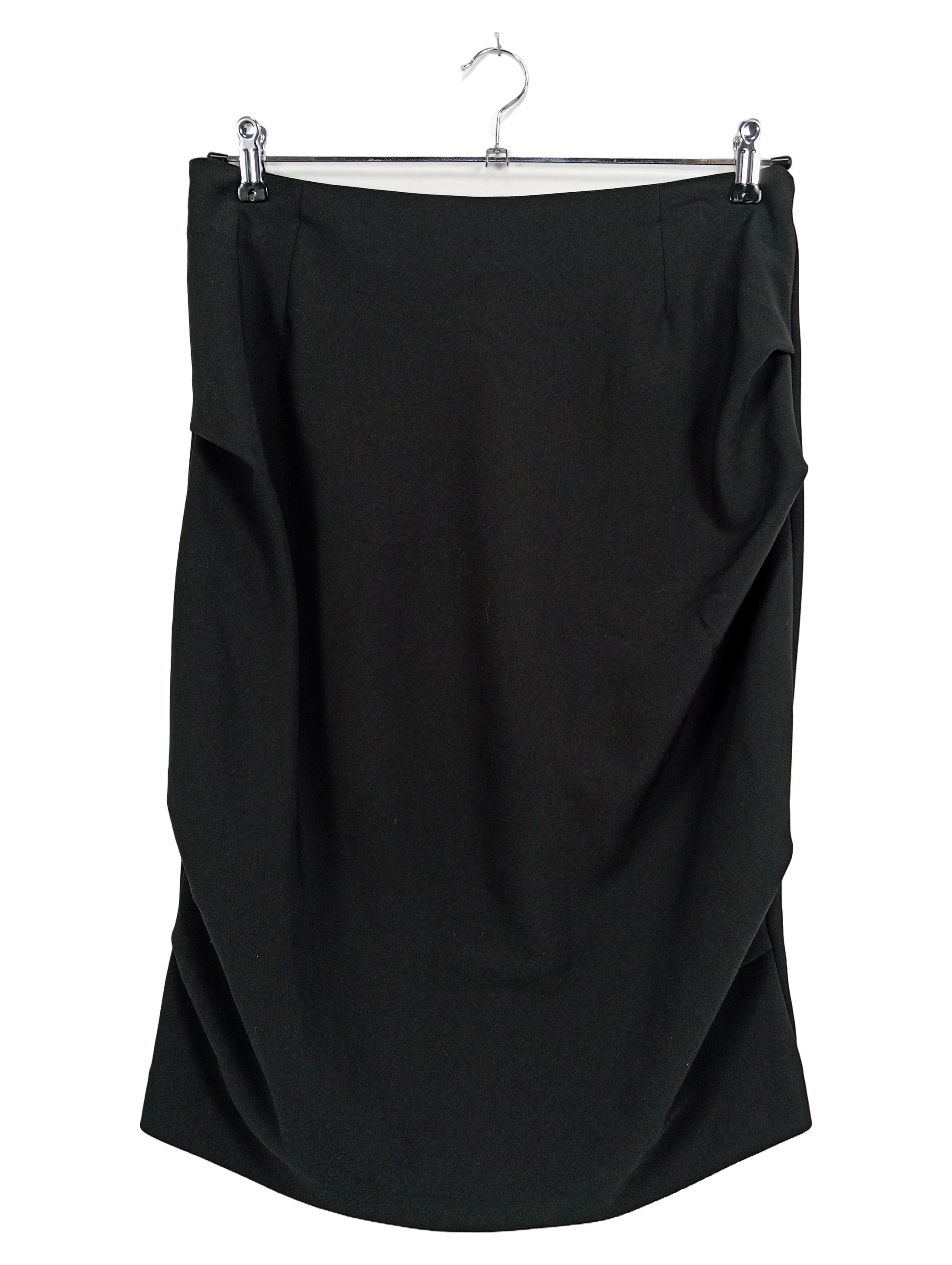 BITTE KAI RAND Damen Bleistiftrock Gr. 40/L Schwarz Elegant Business Midirock 1
