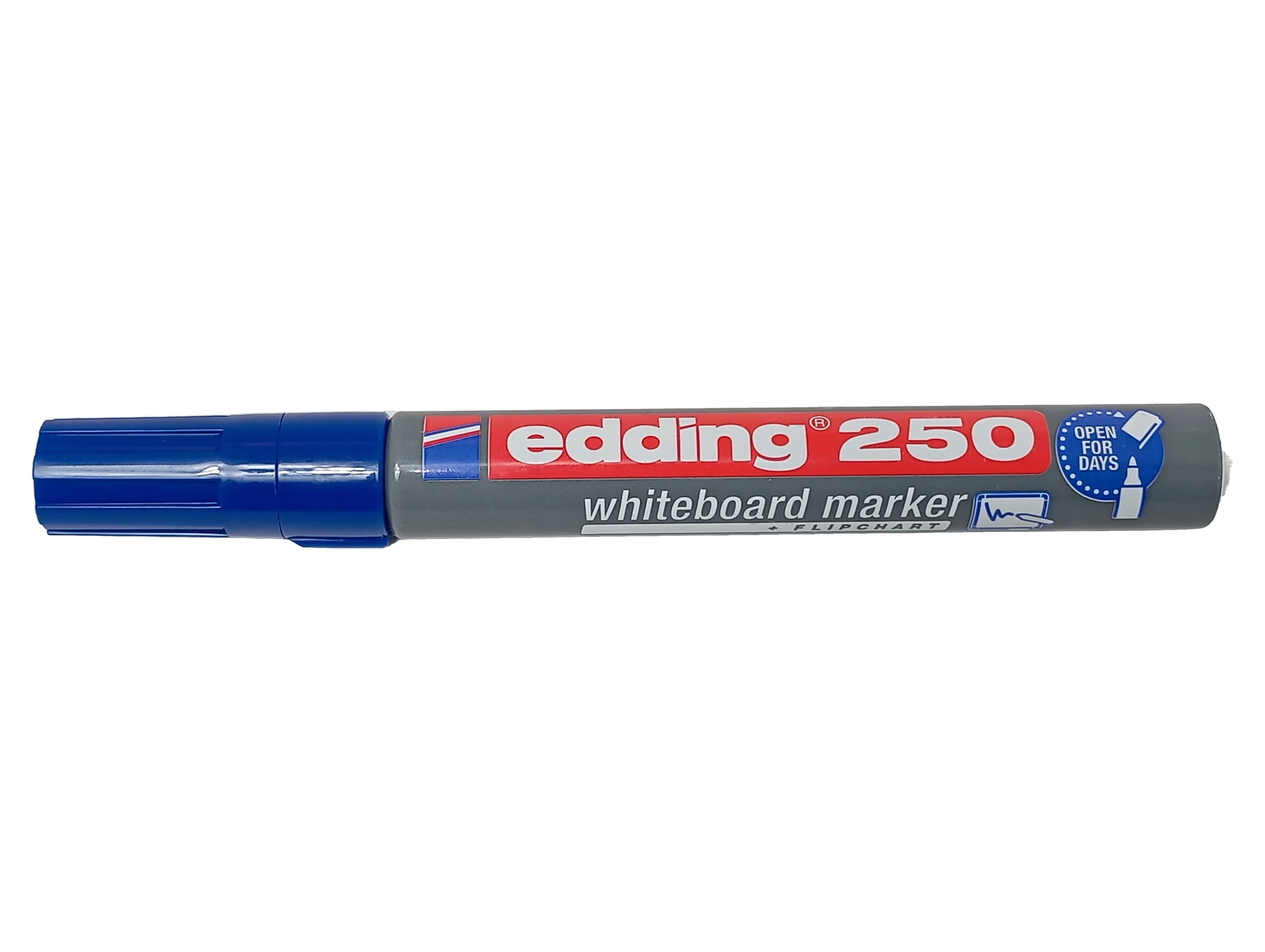 edding 250 Permanent Marker Blau nachfüllbar Whiteboard Flipchart Stift 1