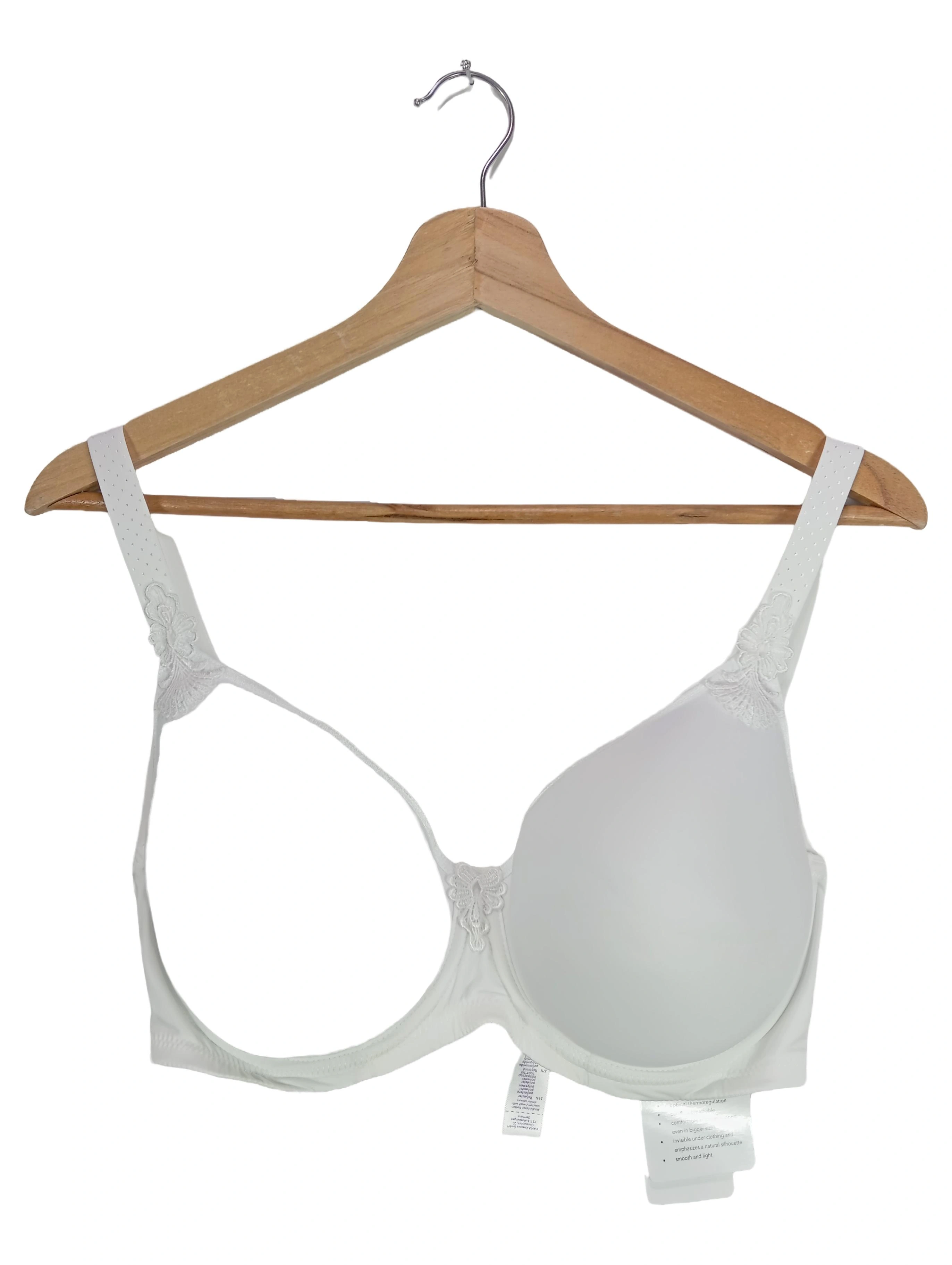 VIANIA! Damen BH 75F Weiß Elegant Spitze Unterwäsche Lingerie 1