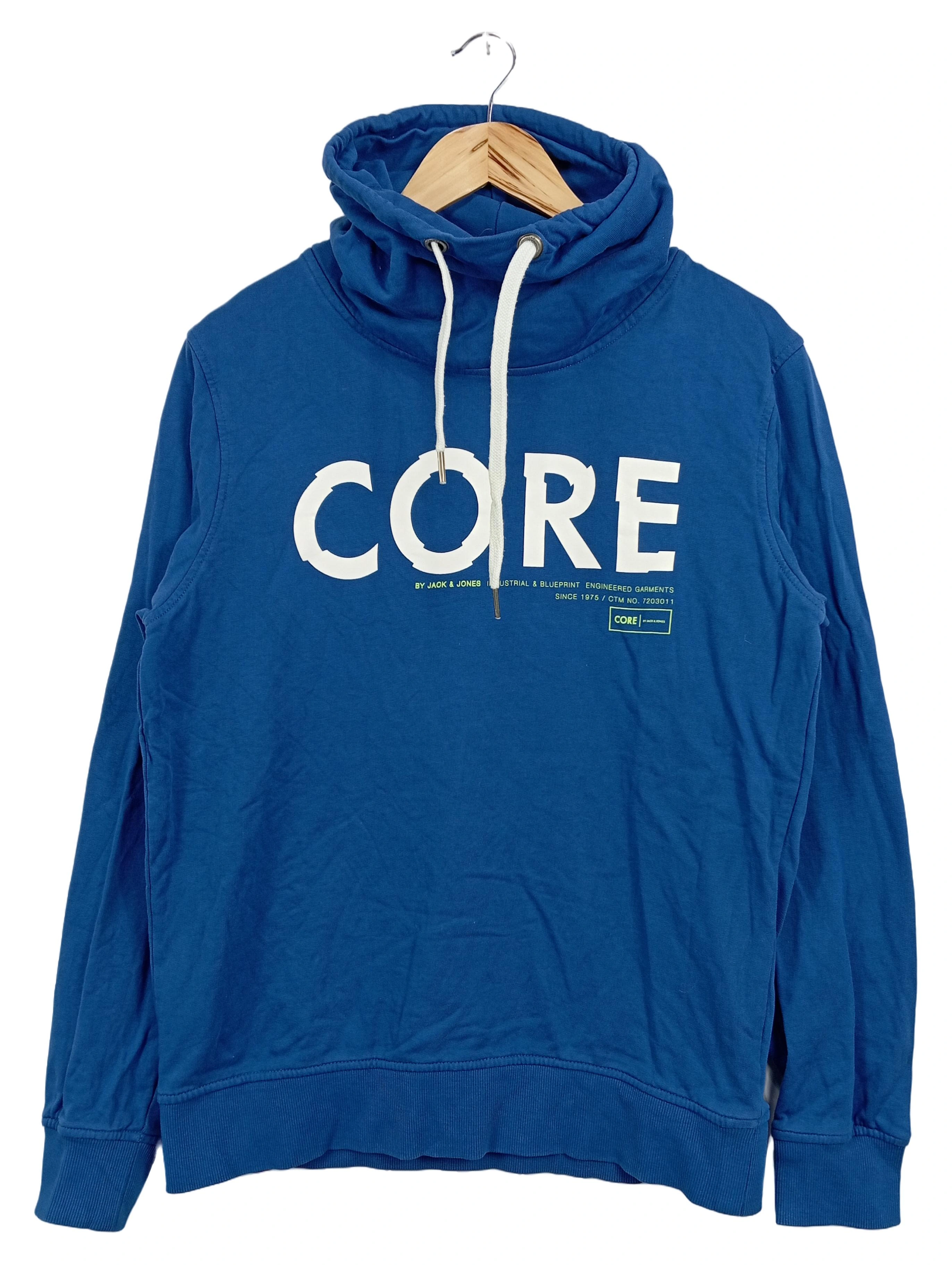 JACK & JONES Herren Kapuzenpullover CORE Blau Gr. 48;M Baumwolle 1