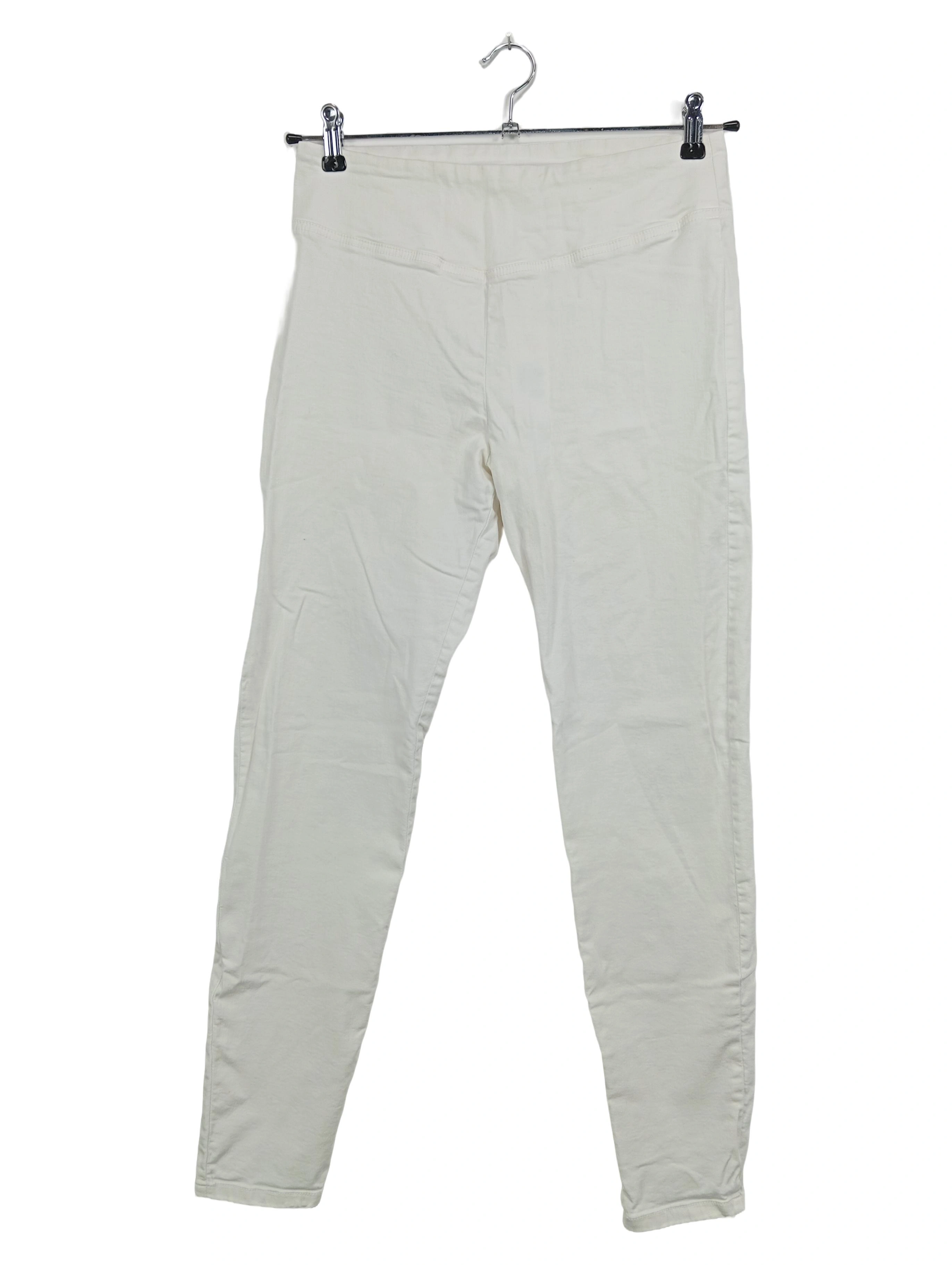 CALZEDONIA Jeans Wide Fit Damen L W31/40 Weiß Casual Hose 1