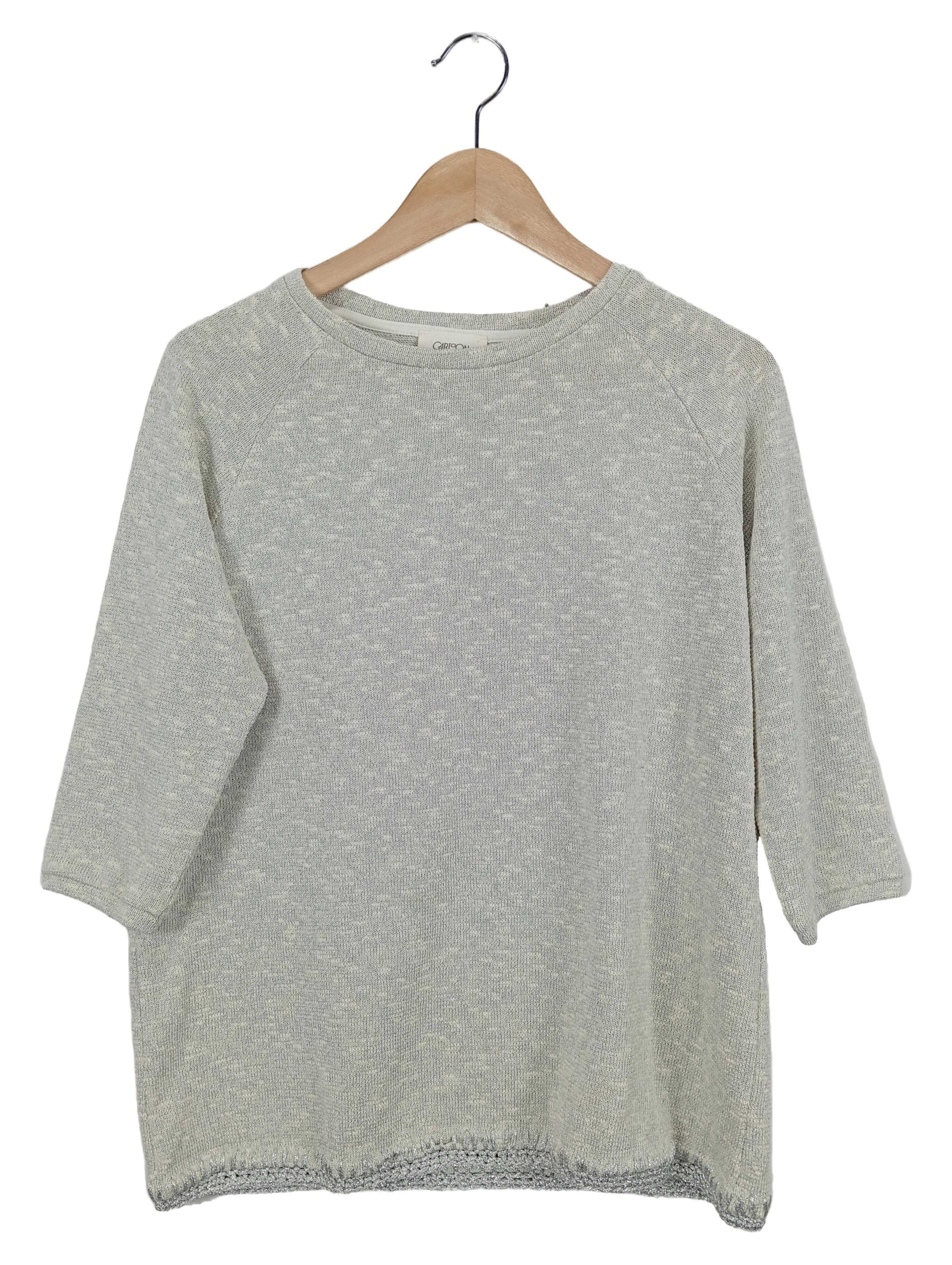 CARTOON Damen Pullover Grau Gr. 38;M 3/4-Arm Casual Strick 1
