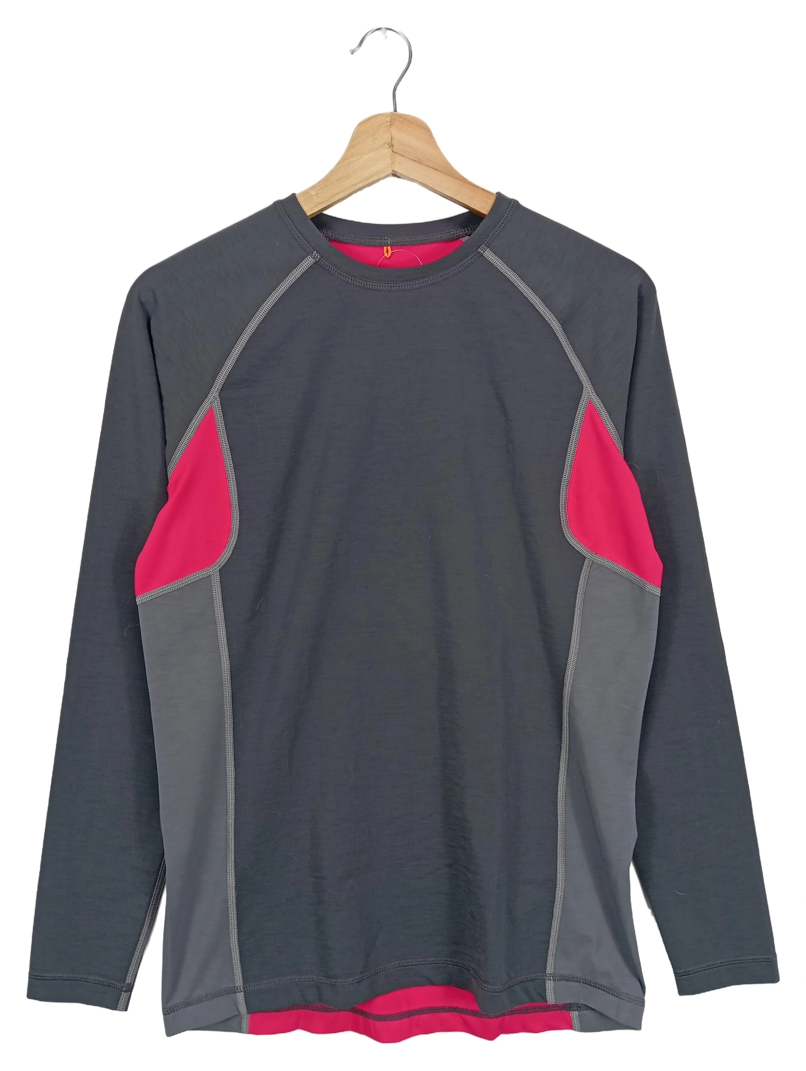 BJöRN DæHLIE Damen Sport Shirt Langarm Grau Gr. 38/M Polyester Wolle 1