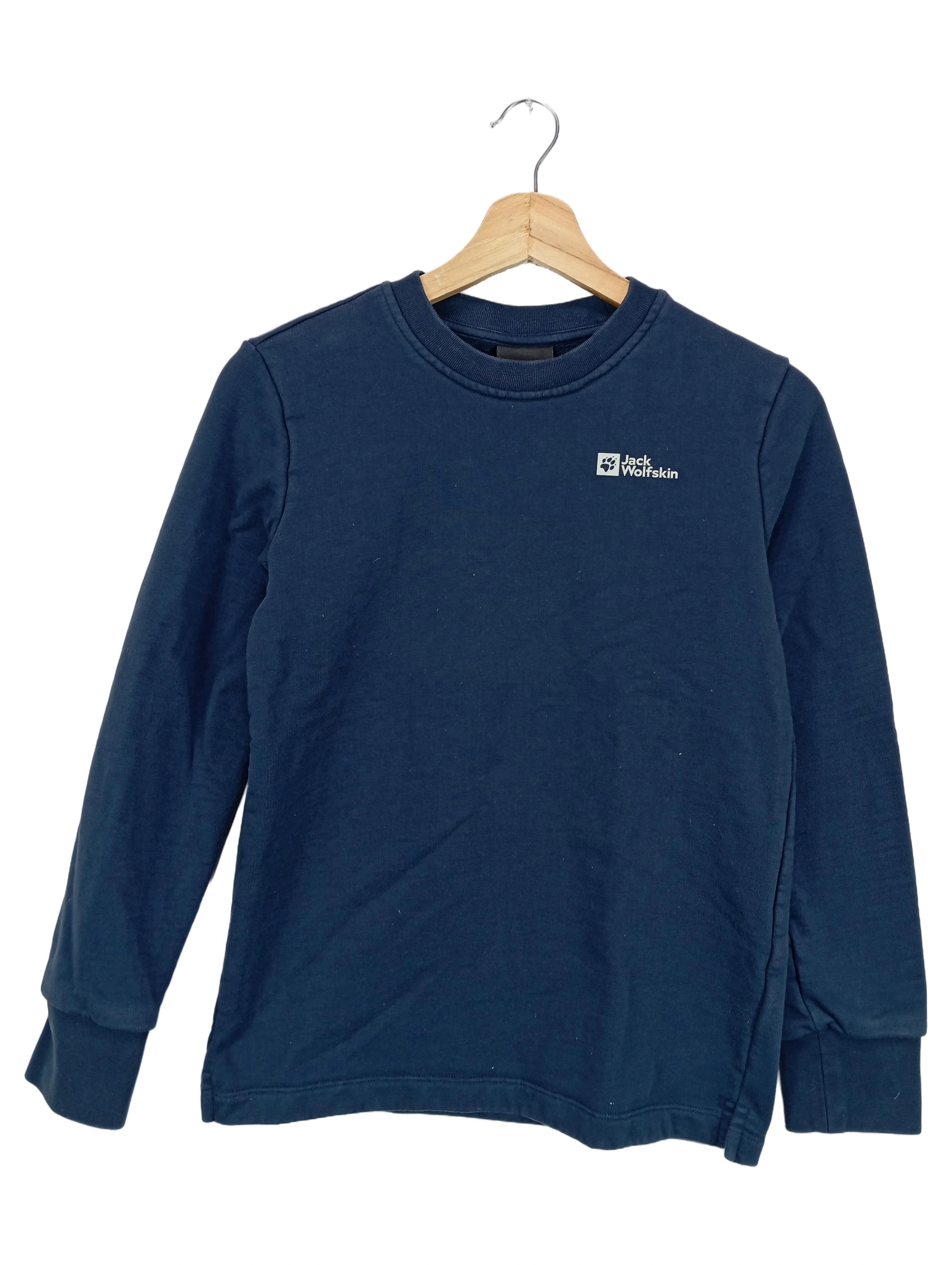 JACK WOLFSKIN Kinder Pullover Gr. 152 Blau Baumwolle Casual Outdoor 1