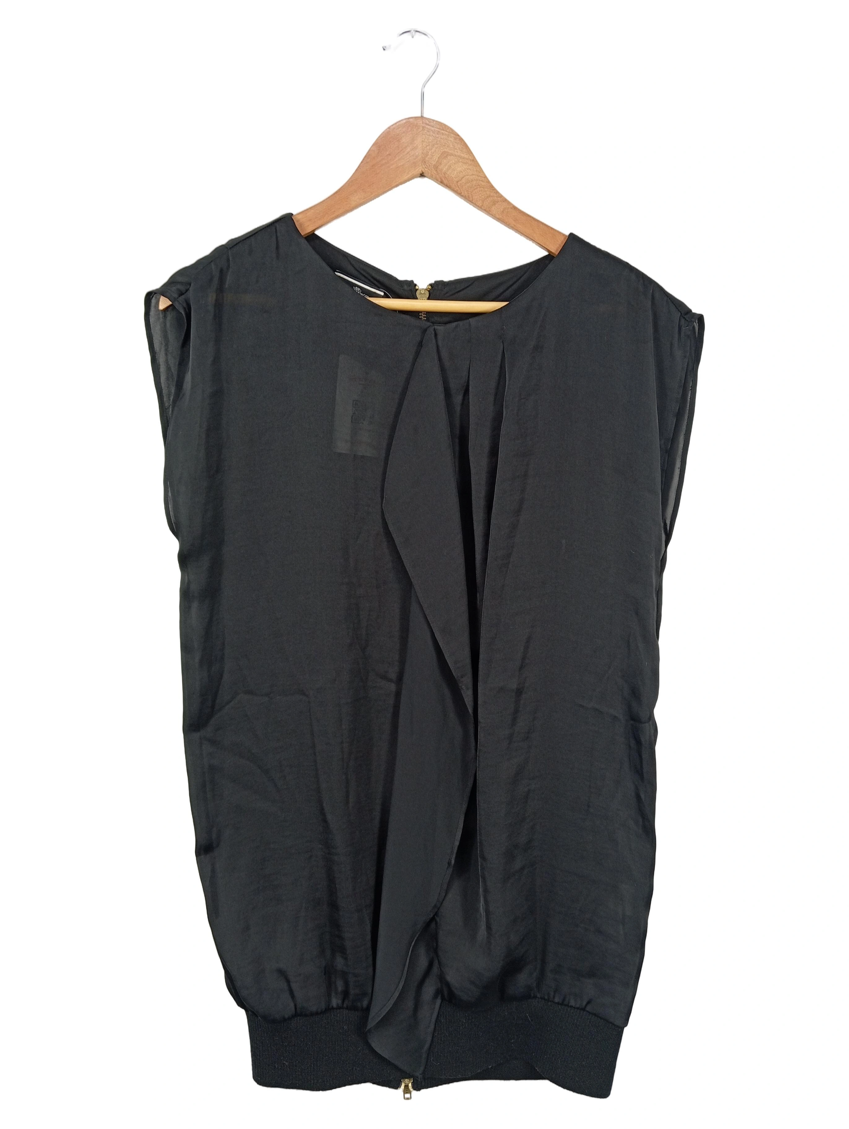 BY MALENE BIRGER Festliches Kleid Ärmellos Raffungen Schwarz Gr. 32 XXS 1