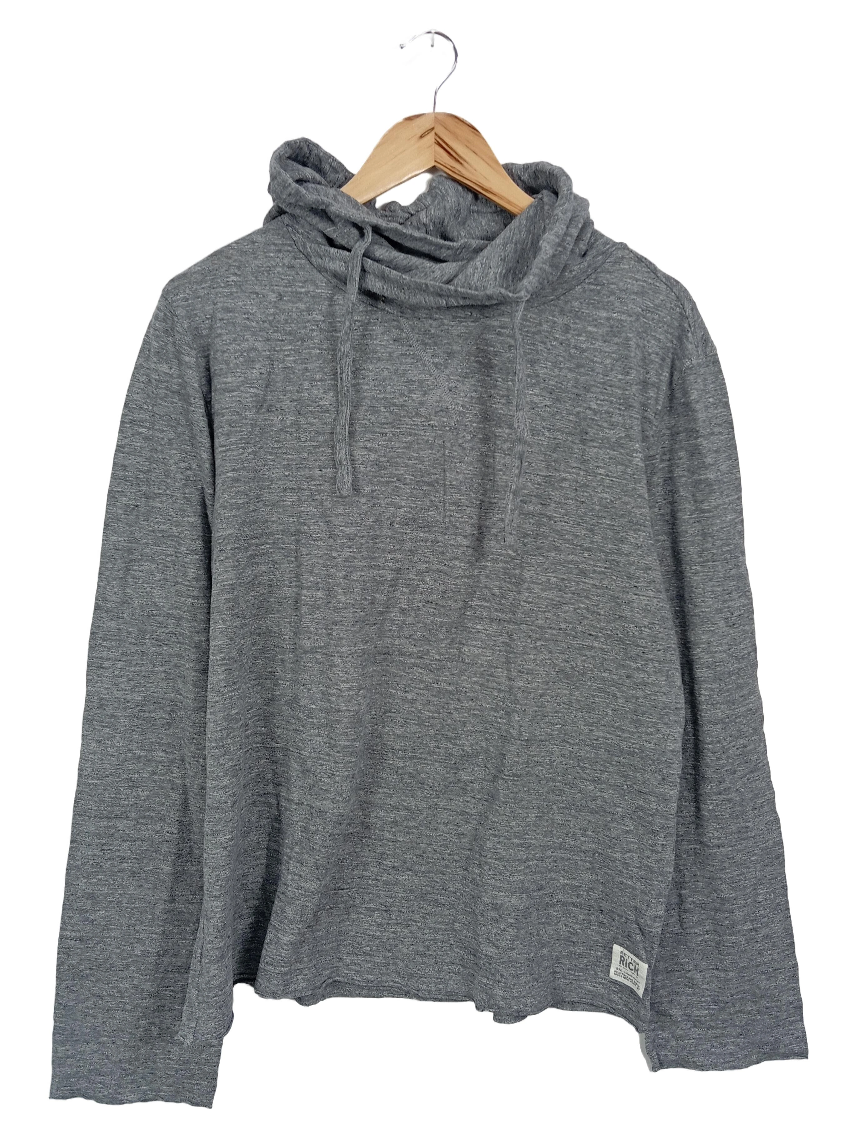 BETTER RICH Herren Kapuzenpullover Hoodie Grau Gr. 48;M Casual Basic 1