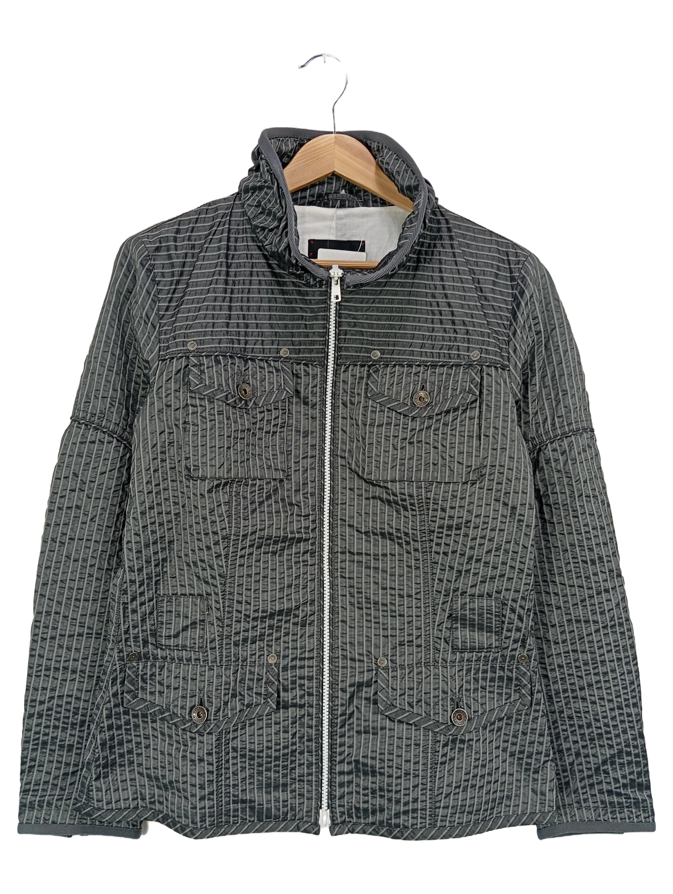 CINQUE Leichte Jacke Damen Gr. 38/M Grau Gestreift Klassisch Elegant 1