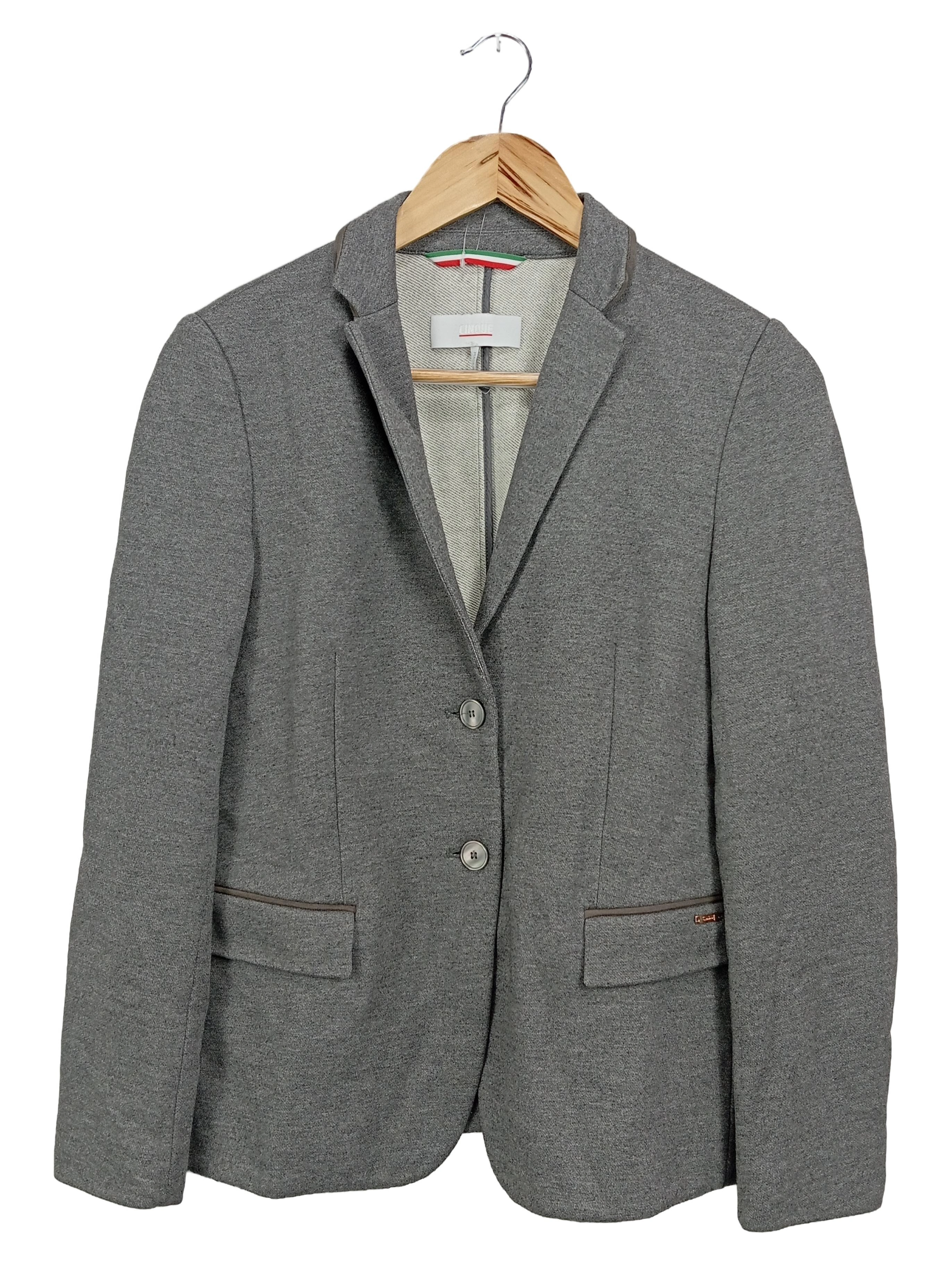 CINQUE Damen Blazer Gr. 36/S Grau Klassisch Business 1