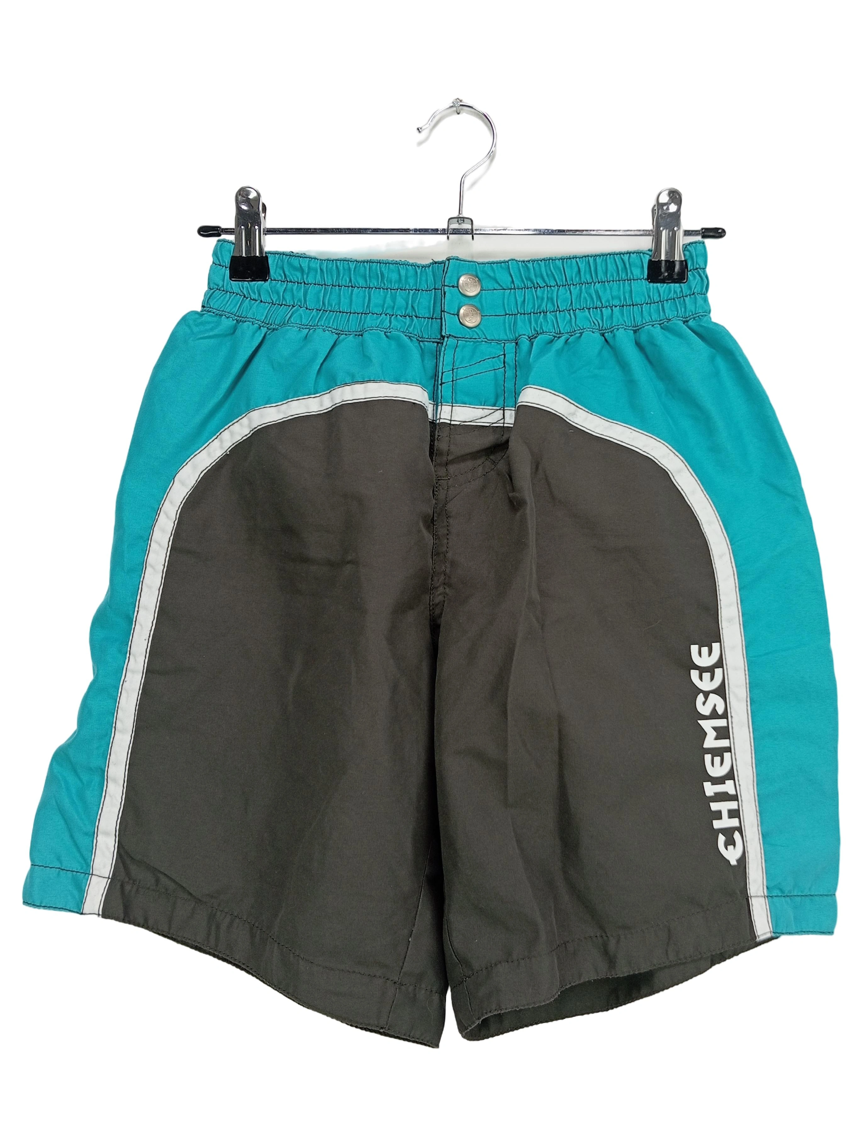 CHIEMSEE Badeshorts Kinder Gr. 140 Grün Sportlich Schwimmhose Jungen 1